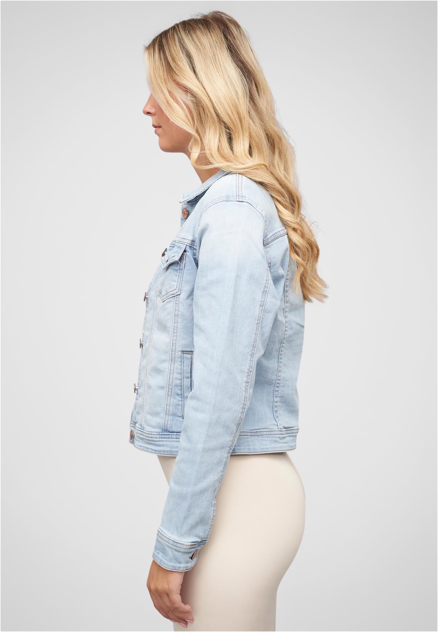 Jeans Jacke m. Knopfleiste u. Brusttaschen blue denim L - variant image 1