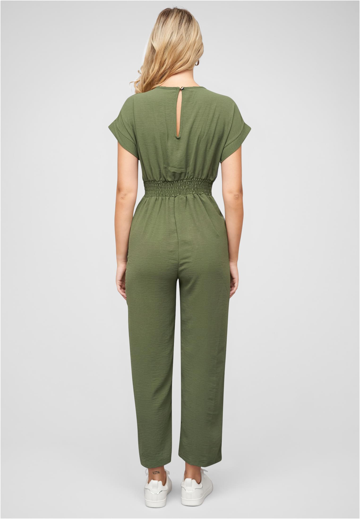 Jumpsuit in Wickeloptik mit 2-Pockets military green L - variant image 2