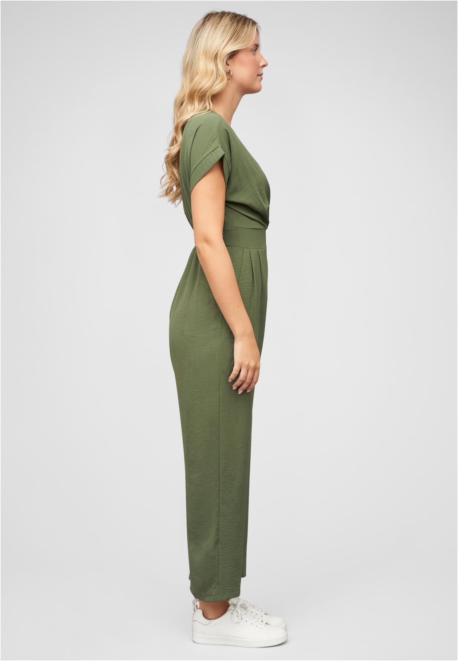 Jumpsuit in Wickeloptik mit 2-Pockets military green L - variant image 3