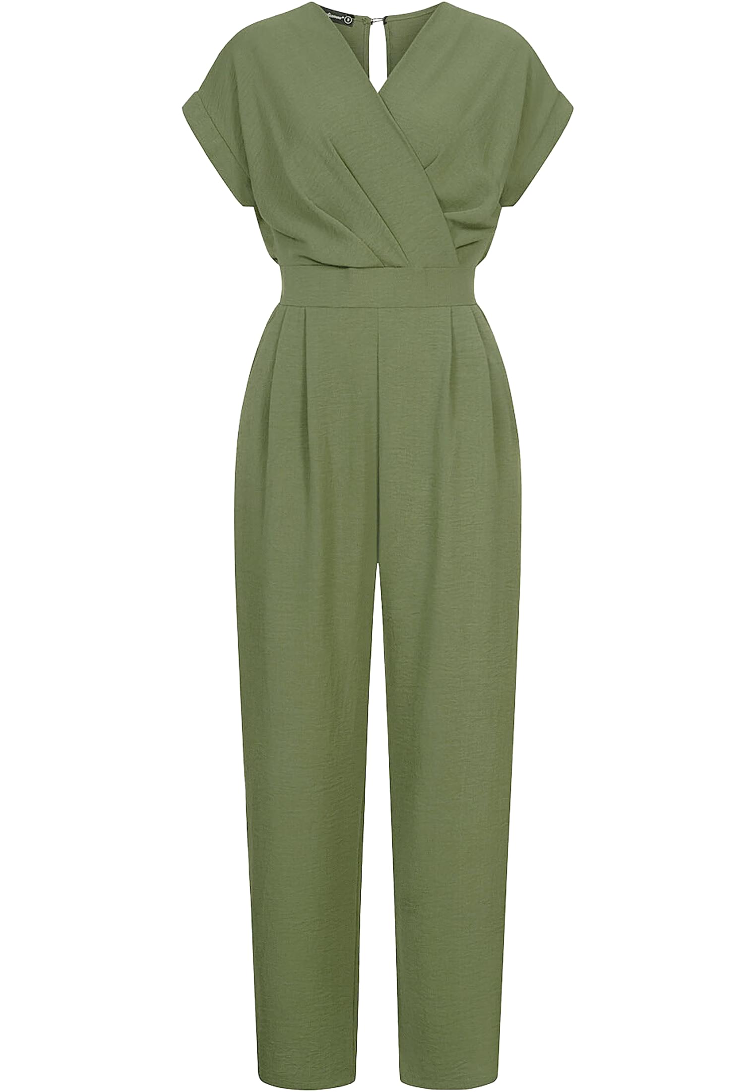 Jumpsuit in Wickeloptik mit 2-Pockets military green L - variant image 6