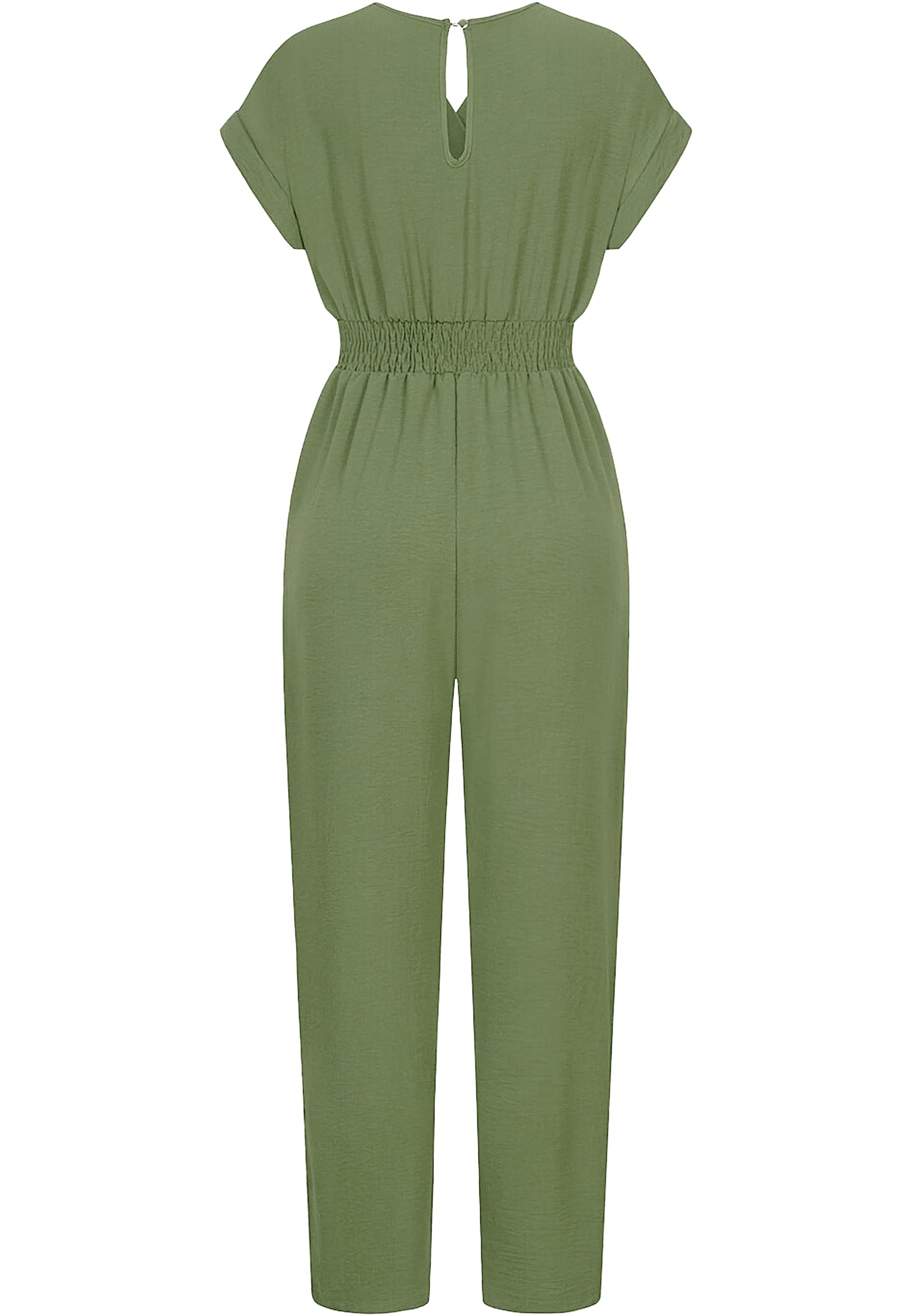 Jumpsuit in Wickeloptik mit 2-Pockets military green L - variant image 7