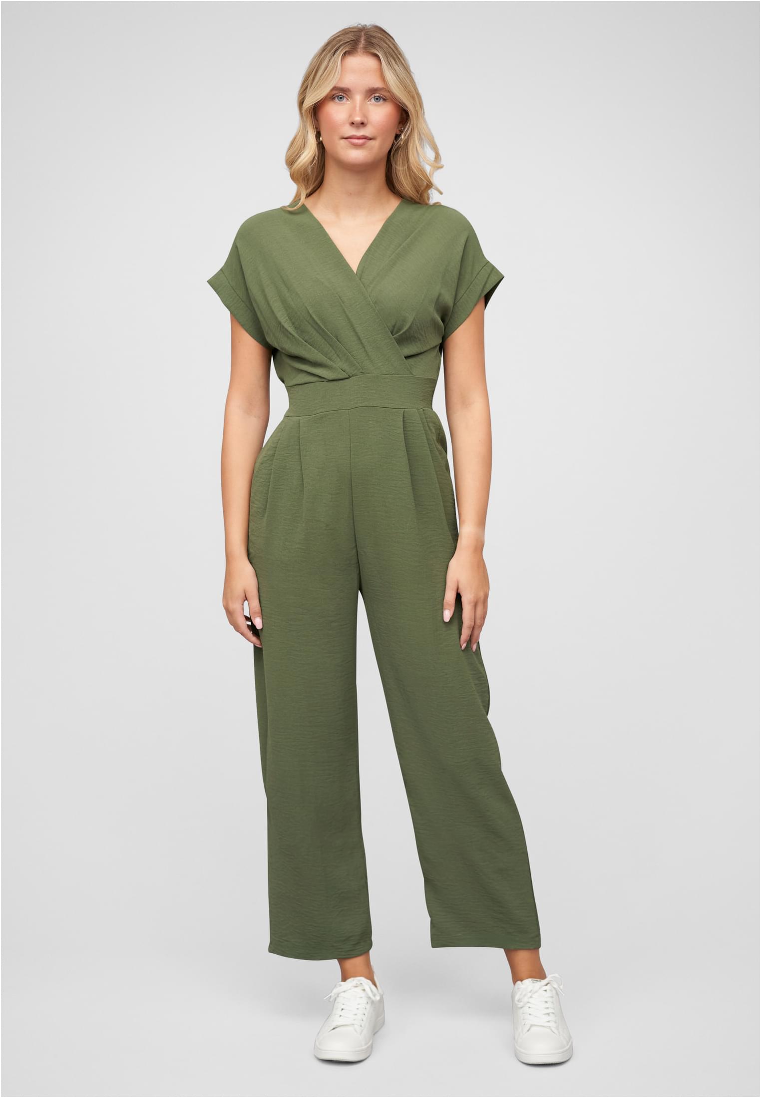 Jumpsuit in Wickeloptik mit 2-Pockets military green L - alternate variant 1