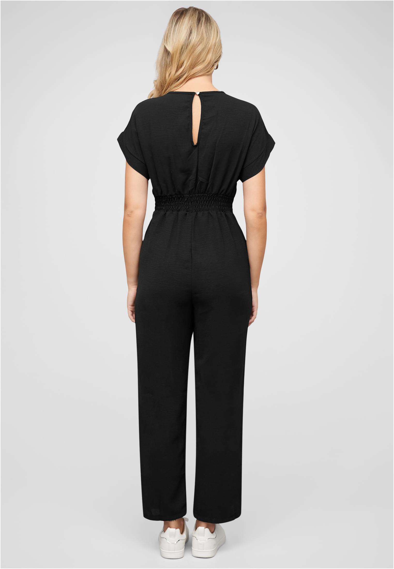 Jumpsuit in Wickeloptik mit 2-Pockets - related product back image 1
