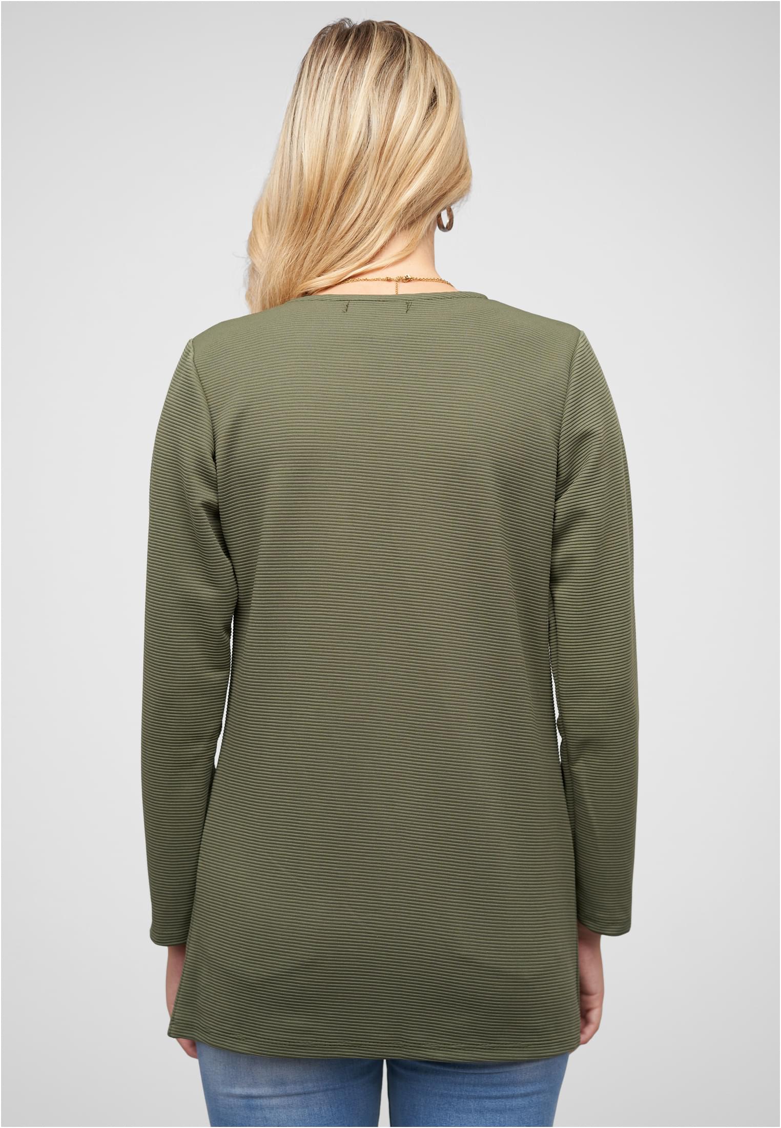 Strickjacke offener ribbed Cardigan dark green L - variant image 2