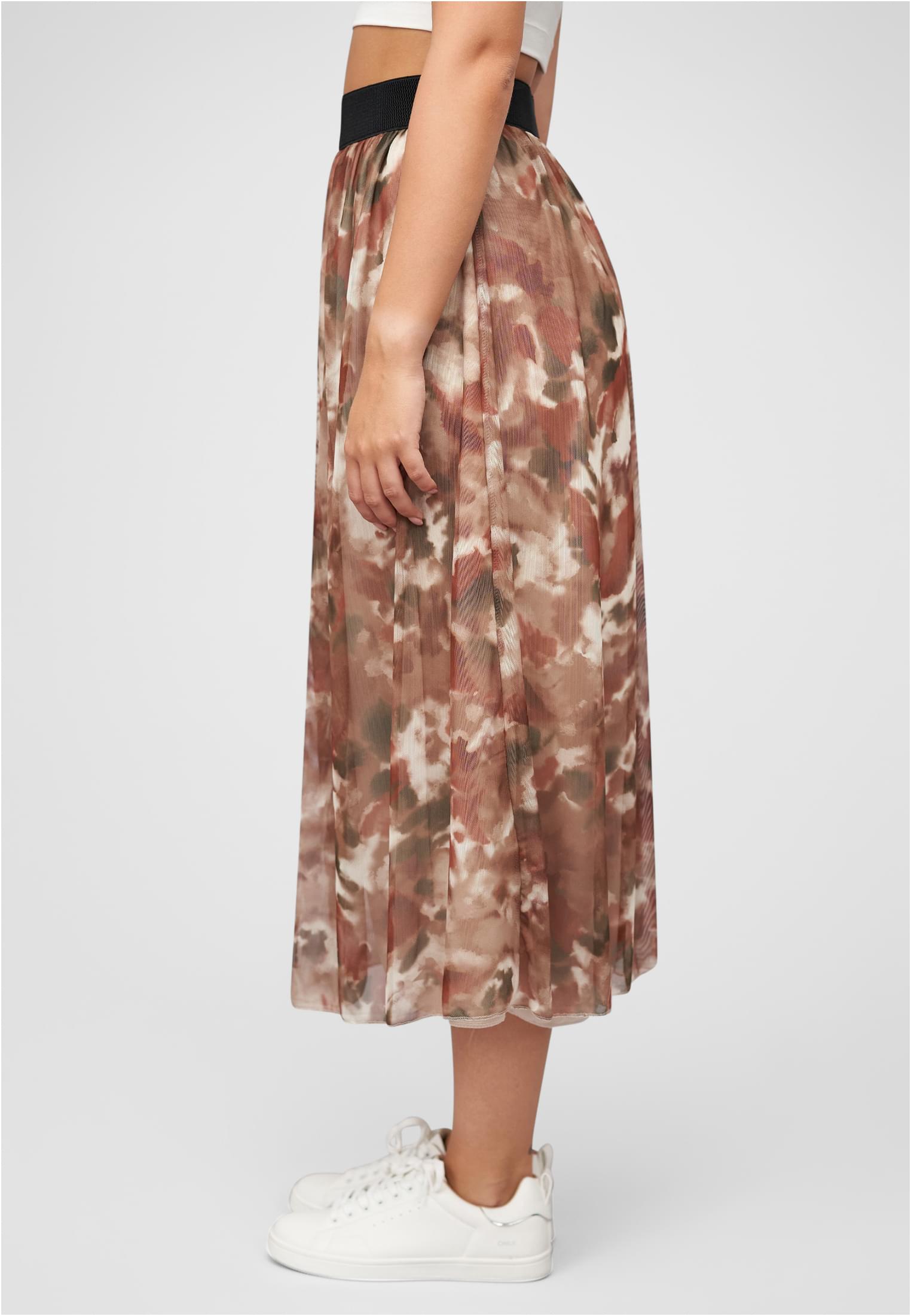 Longform Rock mit All Over Print und Gummiband camel L - variant image 1
