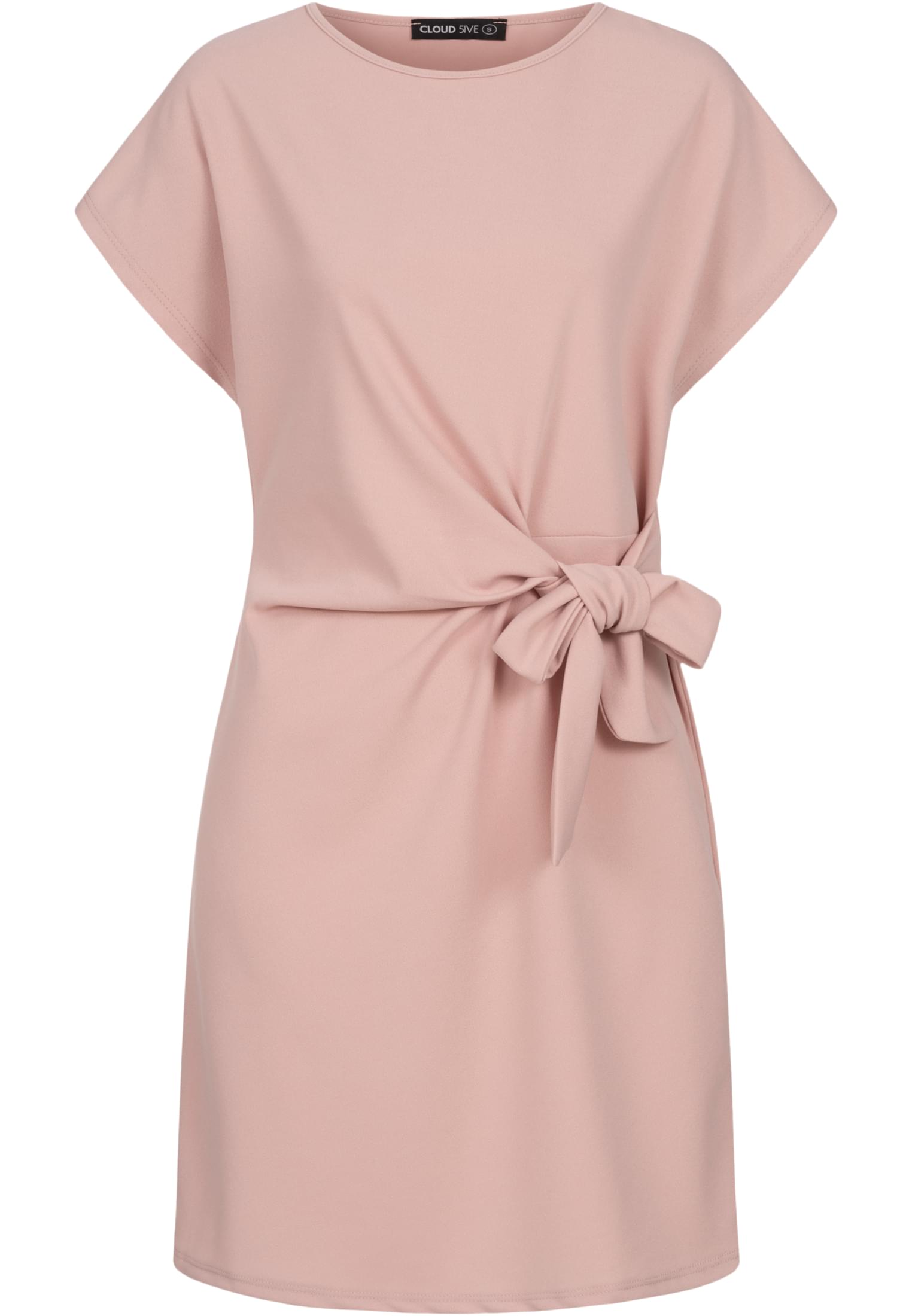 T-Shirt-Kleid mit integriertem Bindegürtel rose L - variant image 6