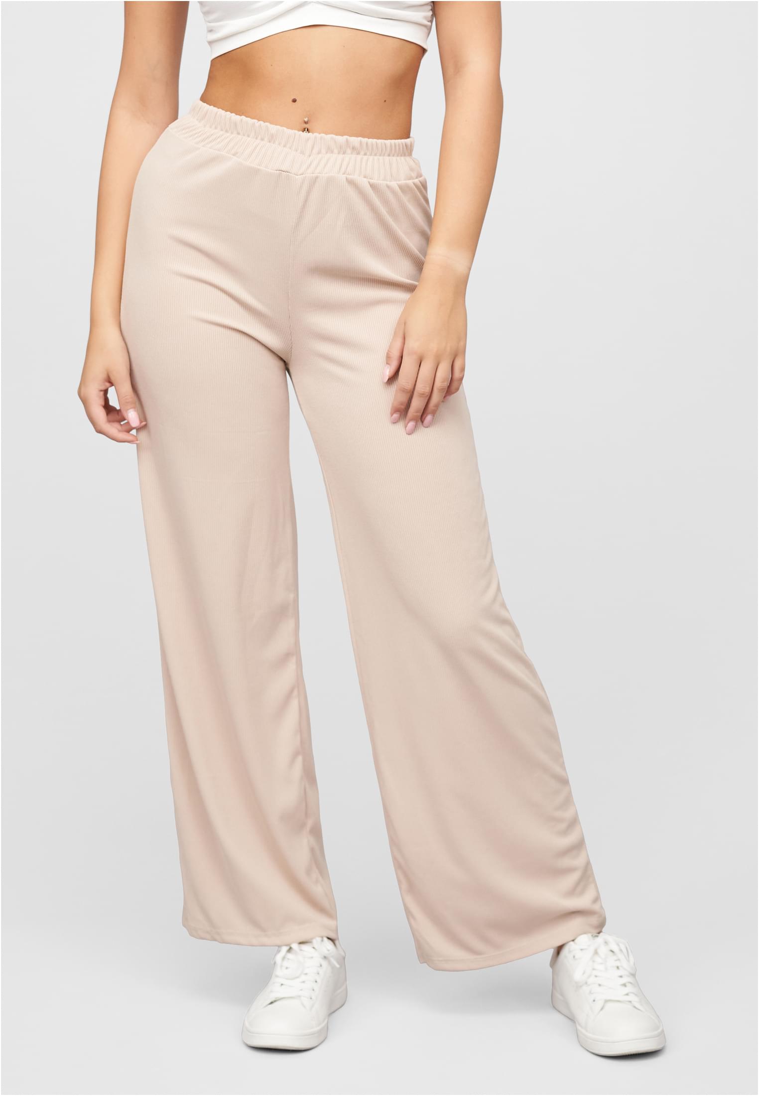 Sommer Hose mit weitem Beinschnitt und Ribbed Material - related product front image 5