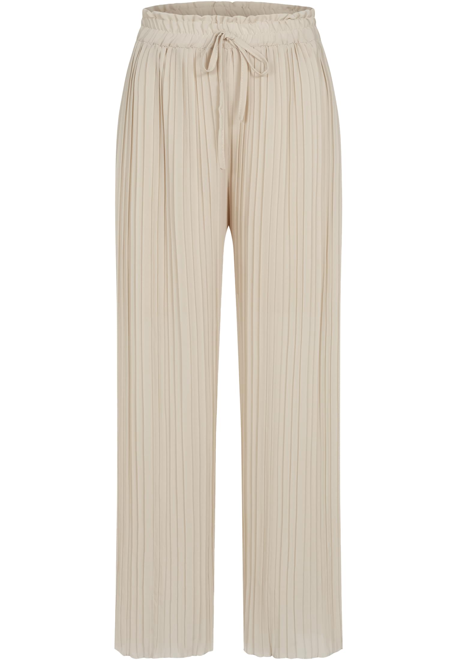 Sommer Hose mit weitem Beinschnitt und 2-lagigem Stoff beige L - variant image 6