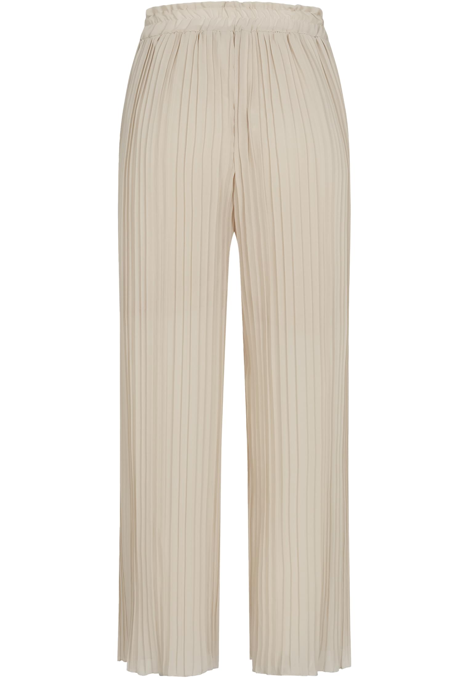 Sommer Hose mit weitem Beinschnitt und 2-lagigem Stoff beige L - variant image 7