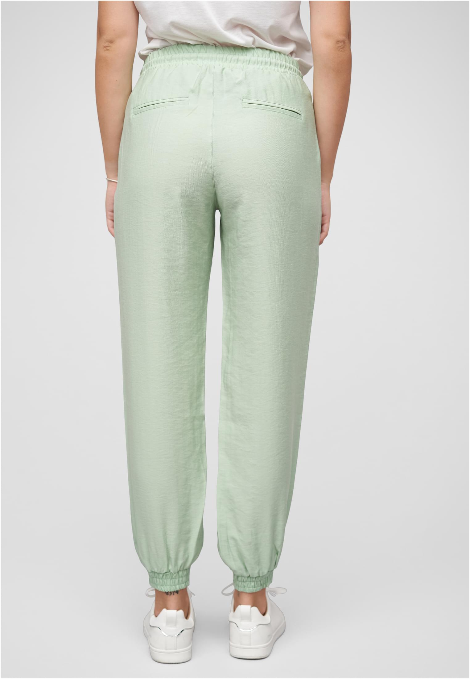 Pantalón de mezclilla con 2 bolsillos y cordón en el tiro verde L
 - variant image 2