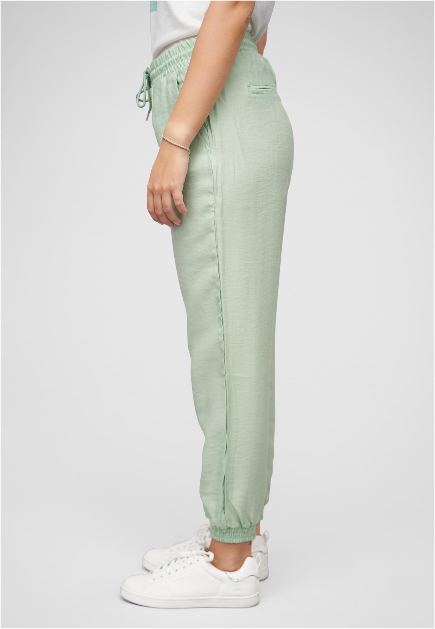 Pantalón de mezclilla con 2 bolsillos y cordón en el tiro verde L
 - variant image 1
