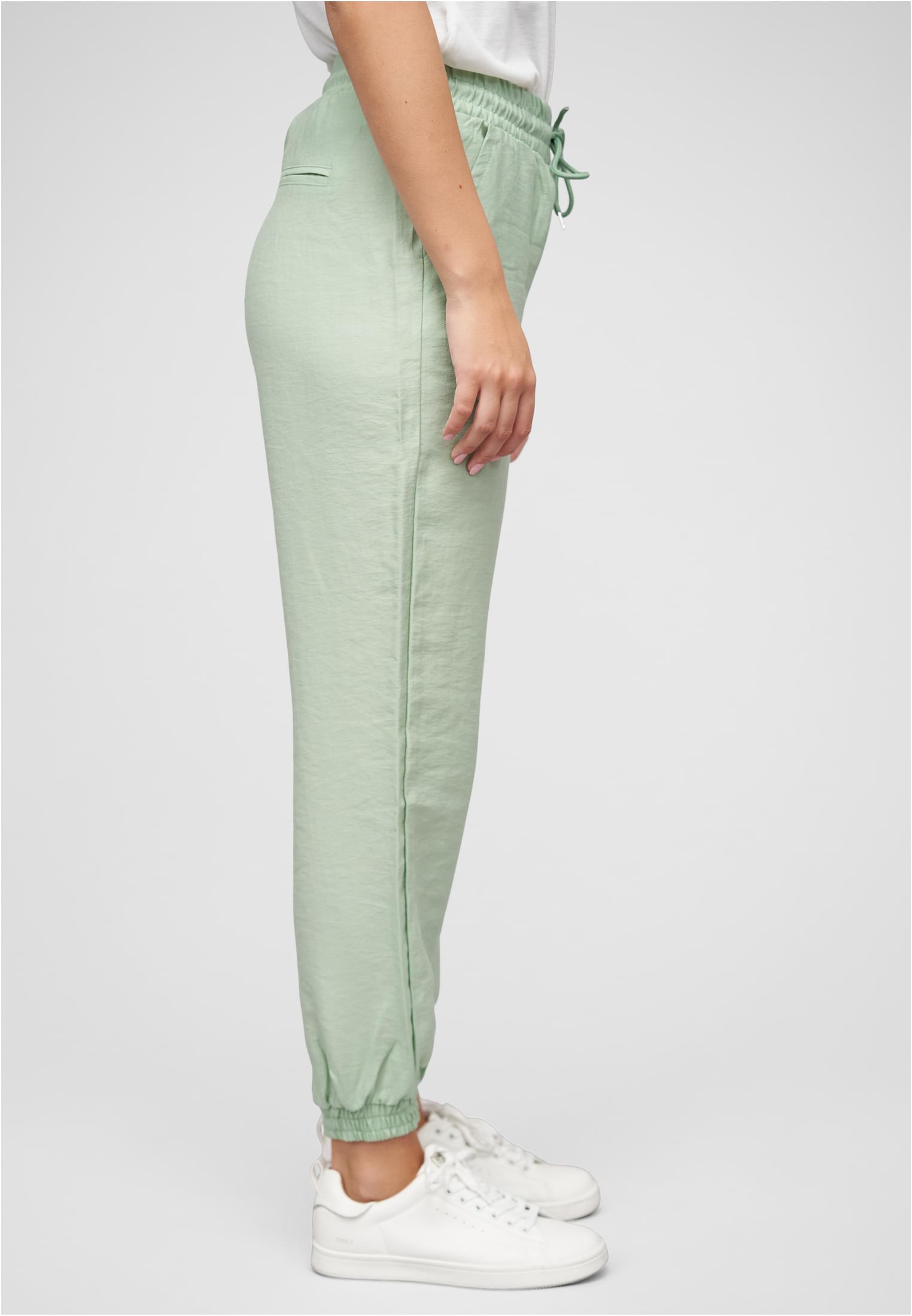 Pantalón de mezclilla con 2 bolsillos y cordón en el tiro verde L
 - variant image 3