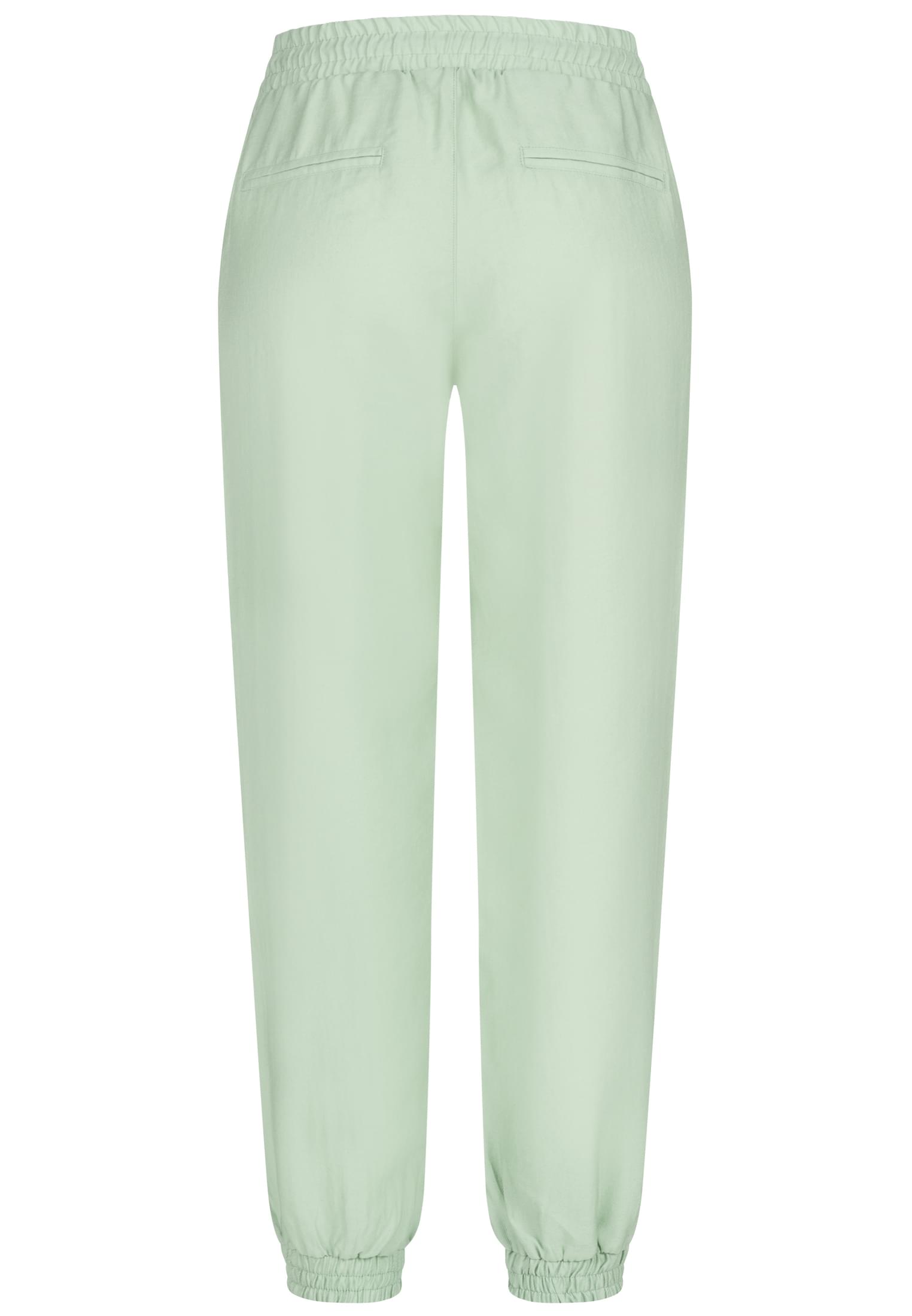 Pantalón de mezclilla con 2 bolsillos y cordón en el tiro verde L
 - variant image 7