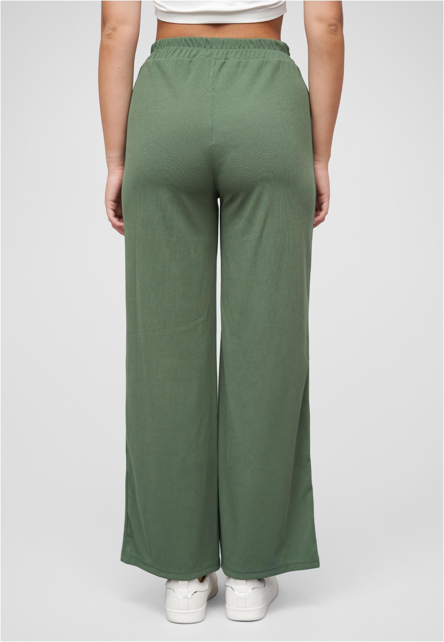 Sommer Hose mit weitem Beinschnitt und Ribbed Material - related product back image 4