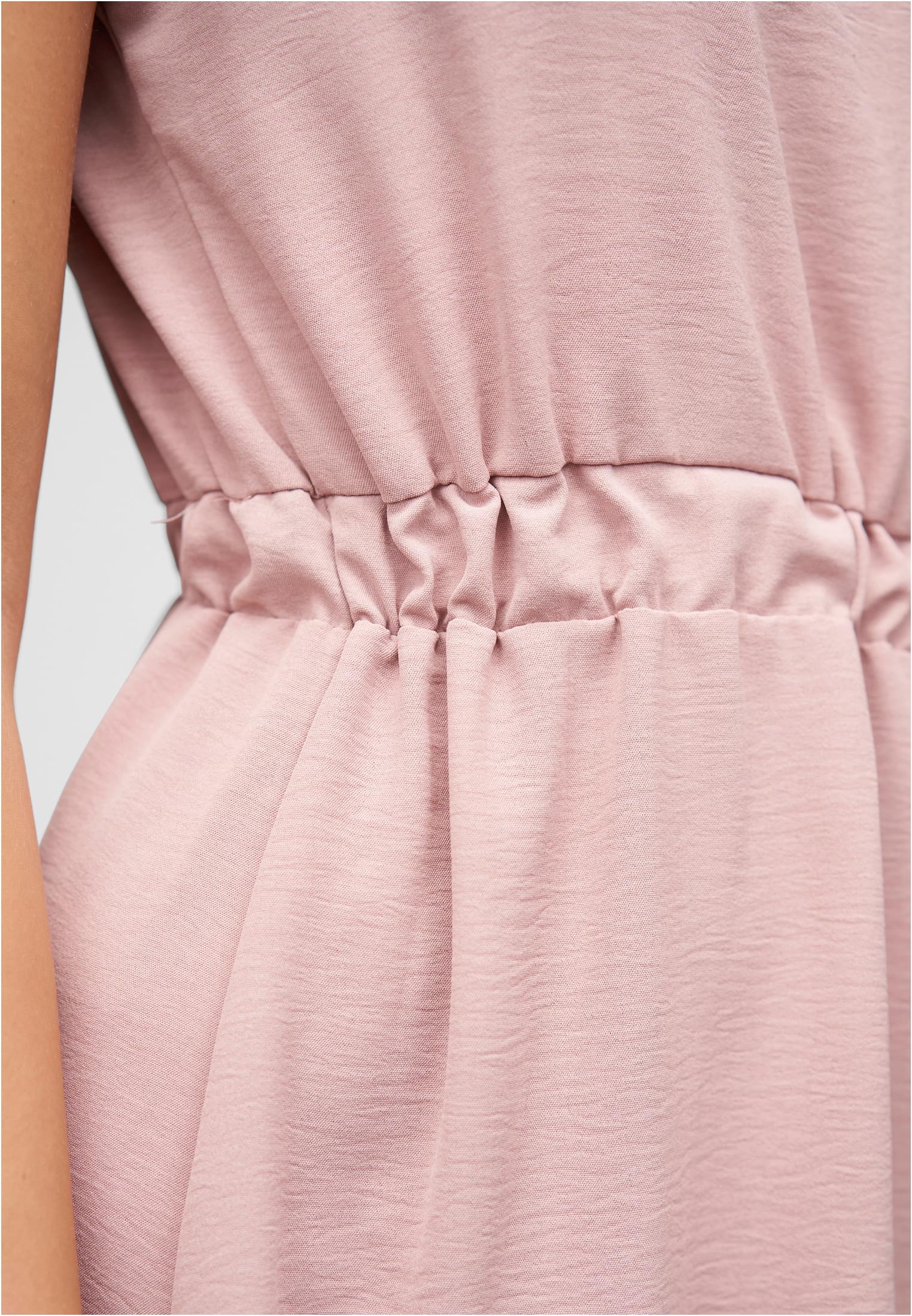 Musselin T-Shirt-Kleid mit elastischem Taillenbund rosa L - variant image 5