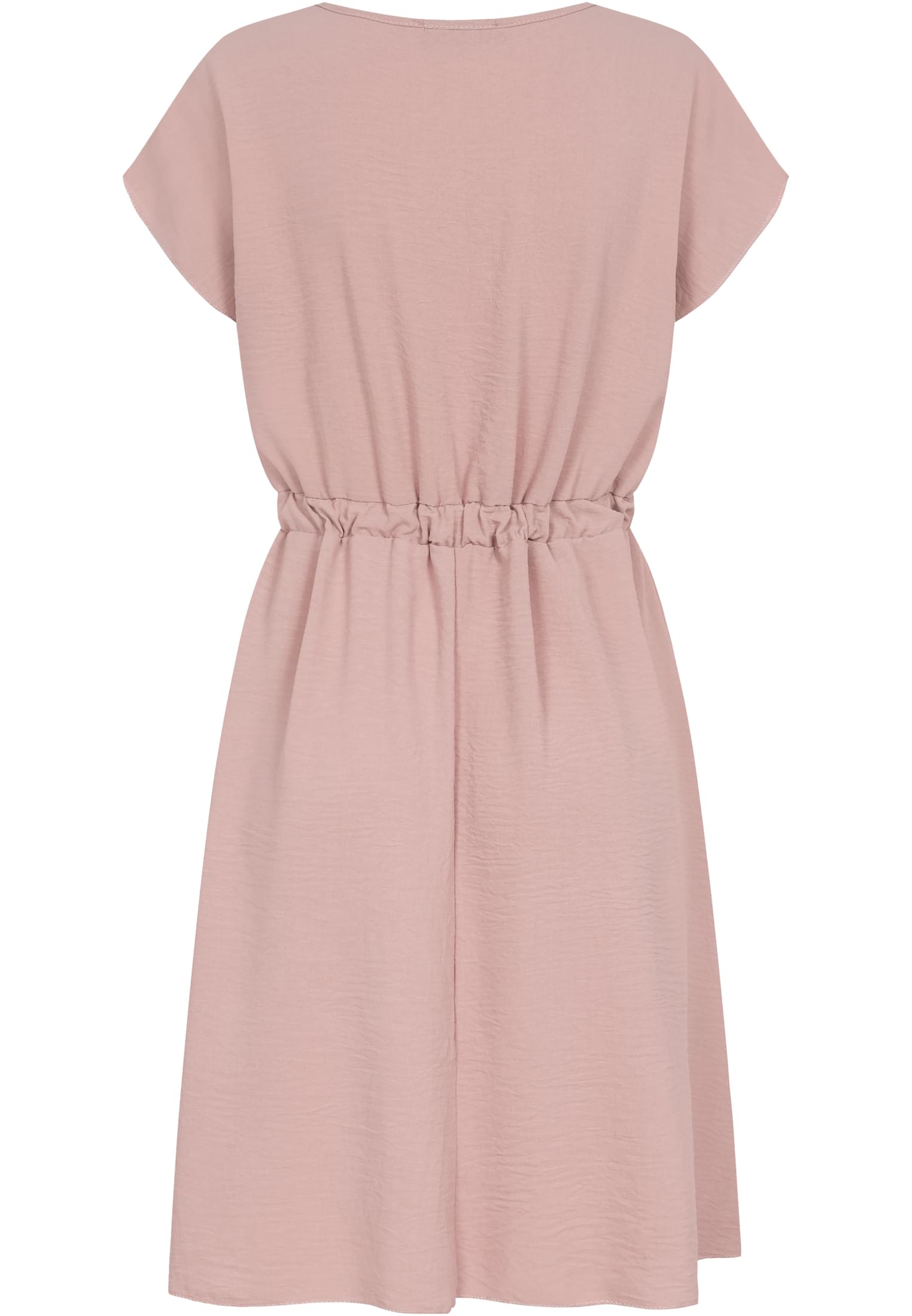 Musselin T-Shirt-Kleid mit elastischem Taillenbund rosa L - variant image 7