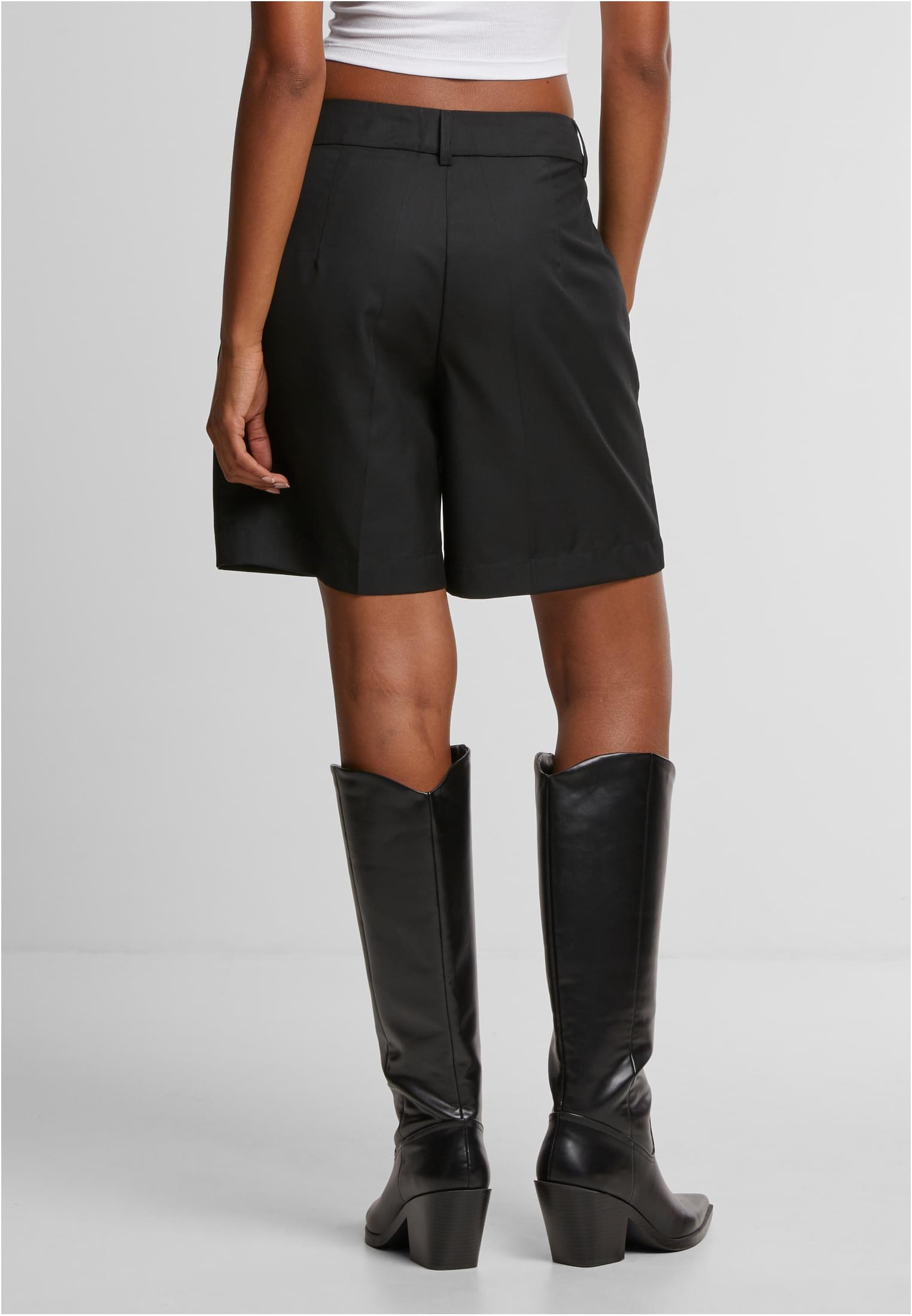 Mujeres pantalones cortos bermudas plisados negros 26
 - variant image 2