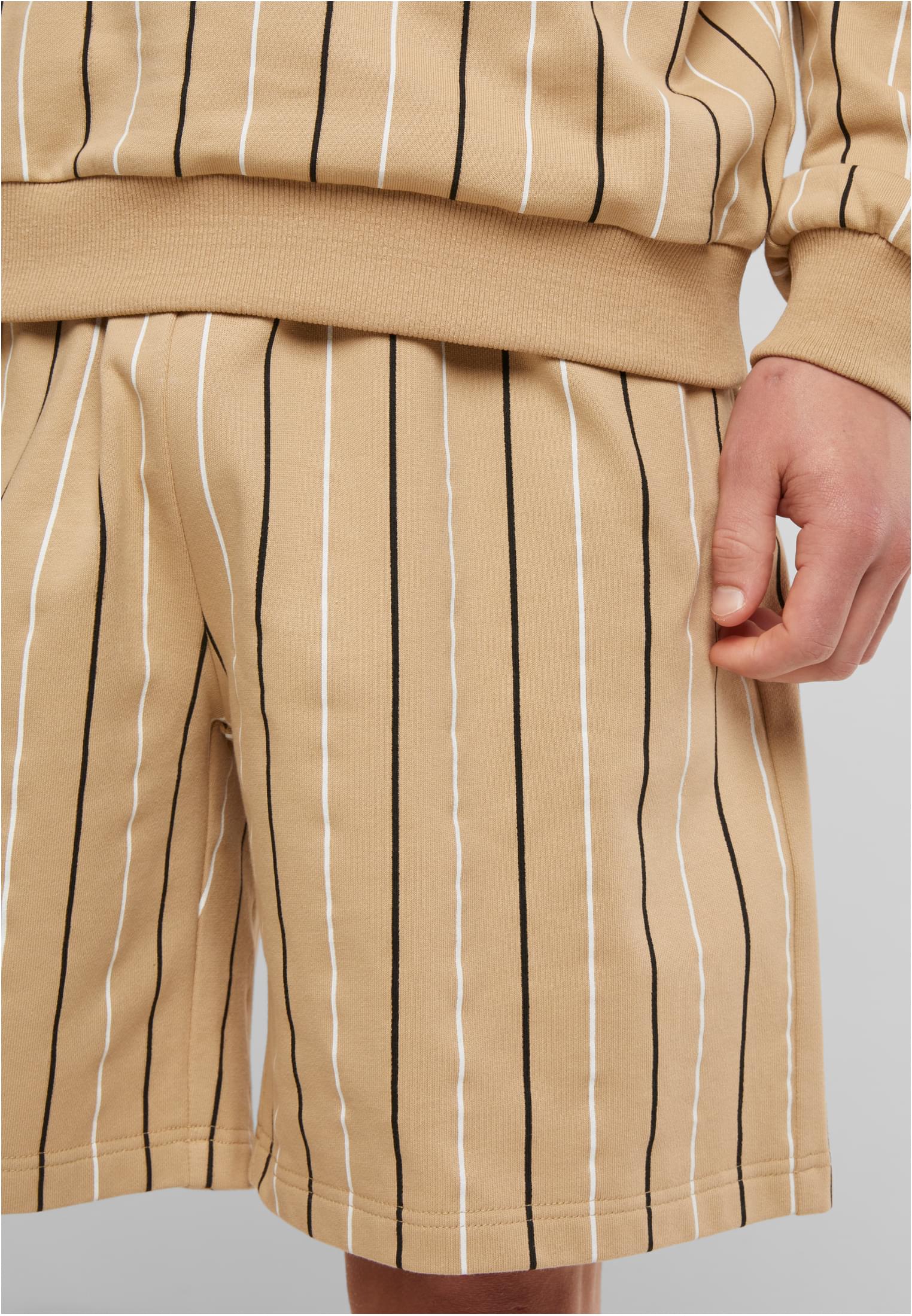 Printed Pinstripe Shorts unionbeige/white/black XXL - variant image 5