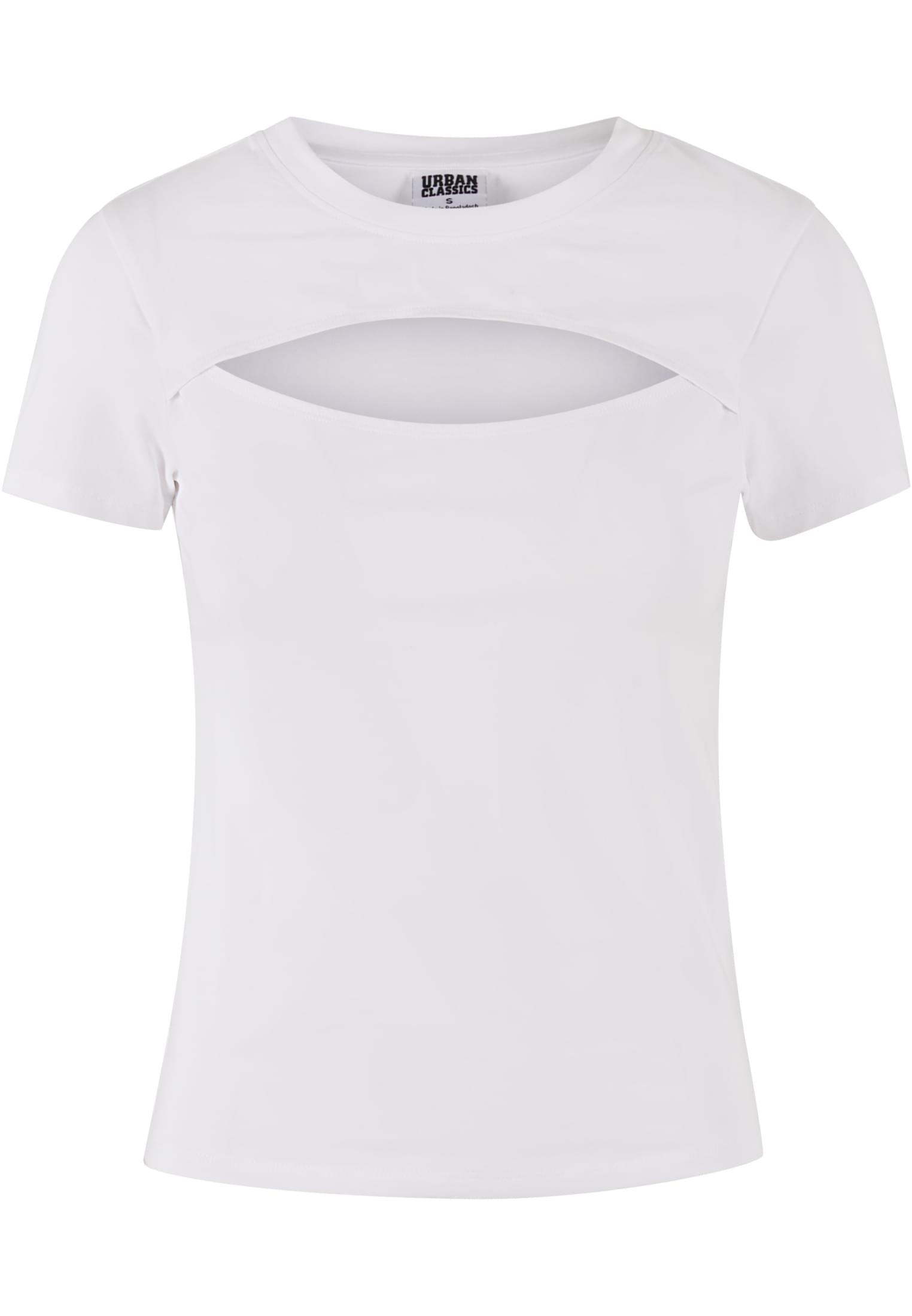 Ladies Short Cut Out Tee white 3XL - variant image 4