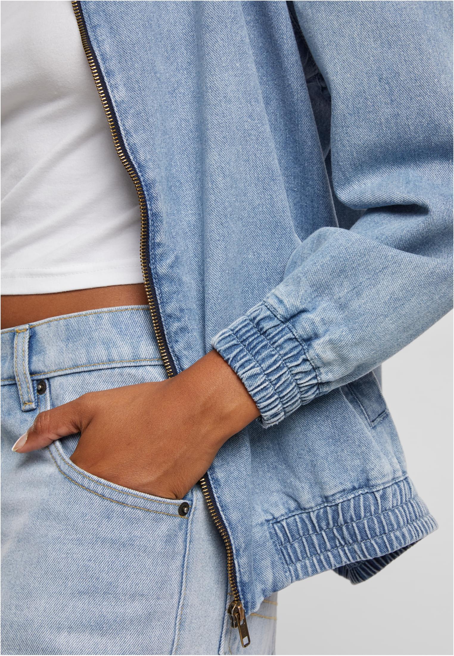 Ladies Oversized Skater Jacket new light blue dirty washed 3XL - variant image 3