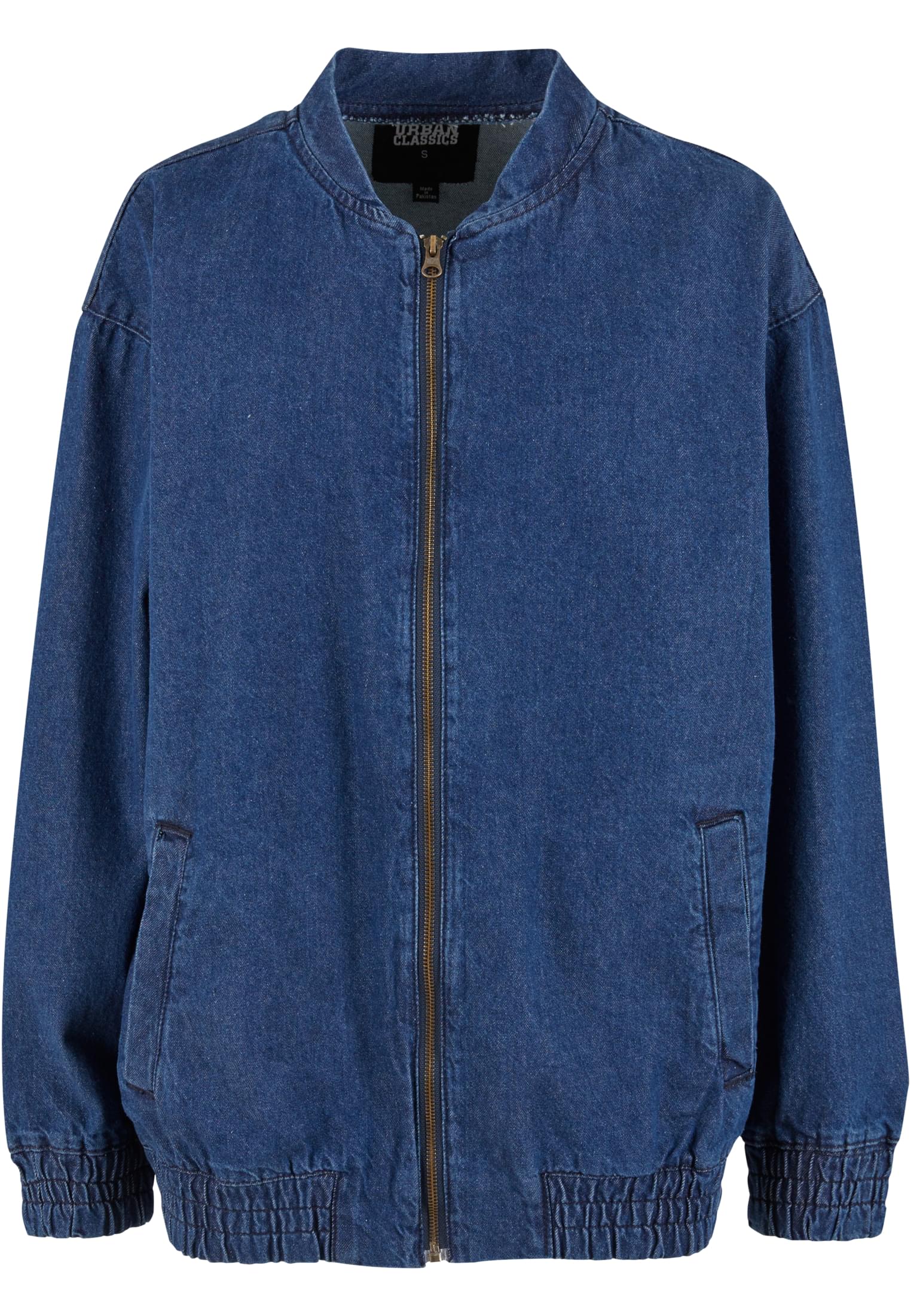 Ladies Oversized Skater Jacket mid deep blue washed 3XL - variant image 4