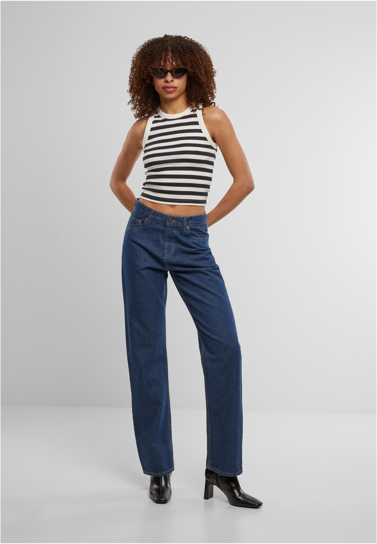 Ladies Straight Fit Denim mid deep blue washed 26 - variant image 4