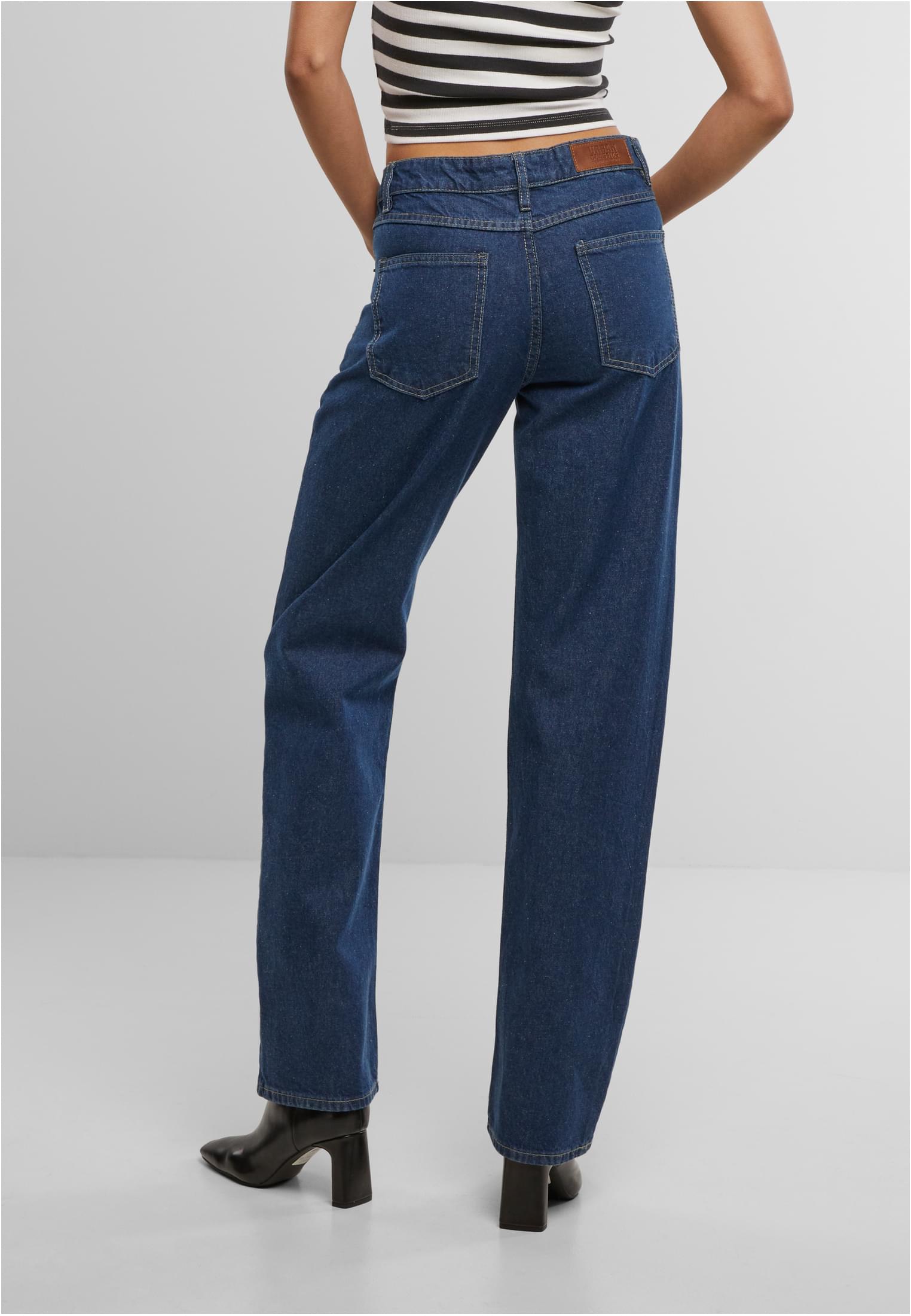 Ladies Straight Fit Denim mid deep blue washed 26 - variant image 2
