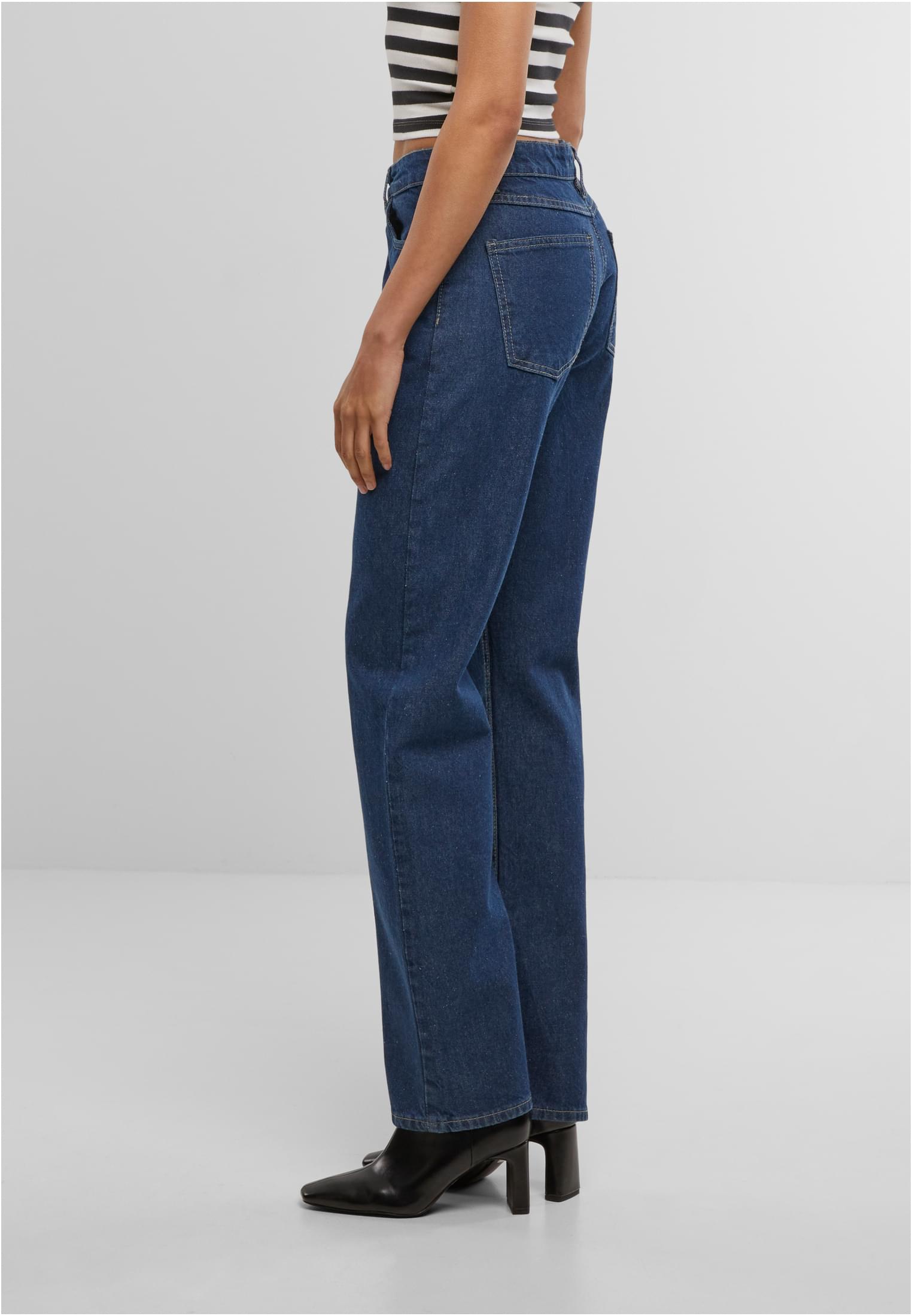 Ladies Straight Fit Denim mid deep blue washed 26 - variant image 1