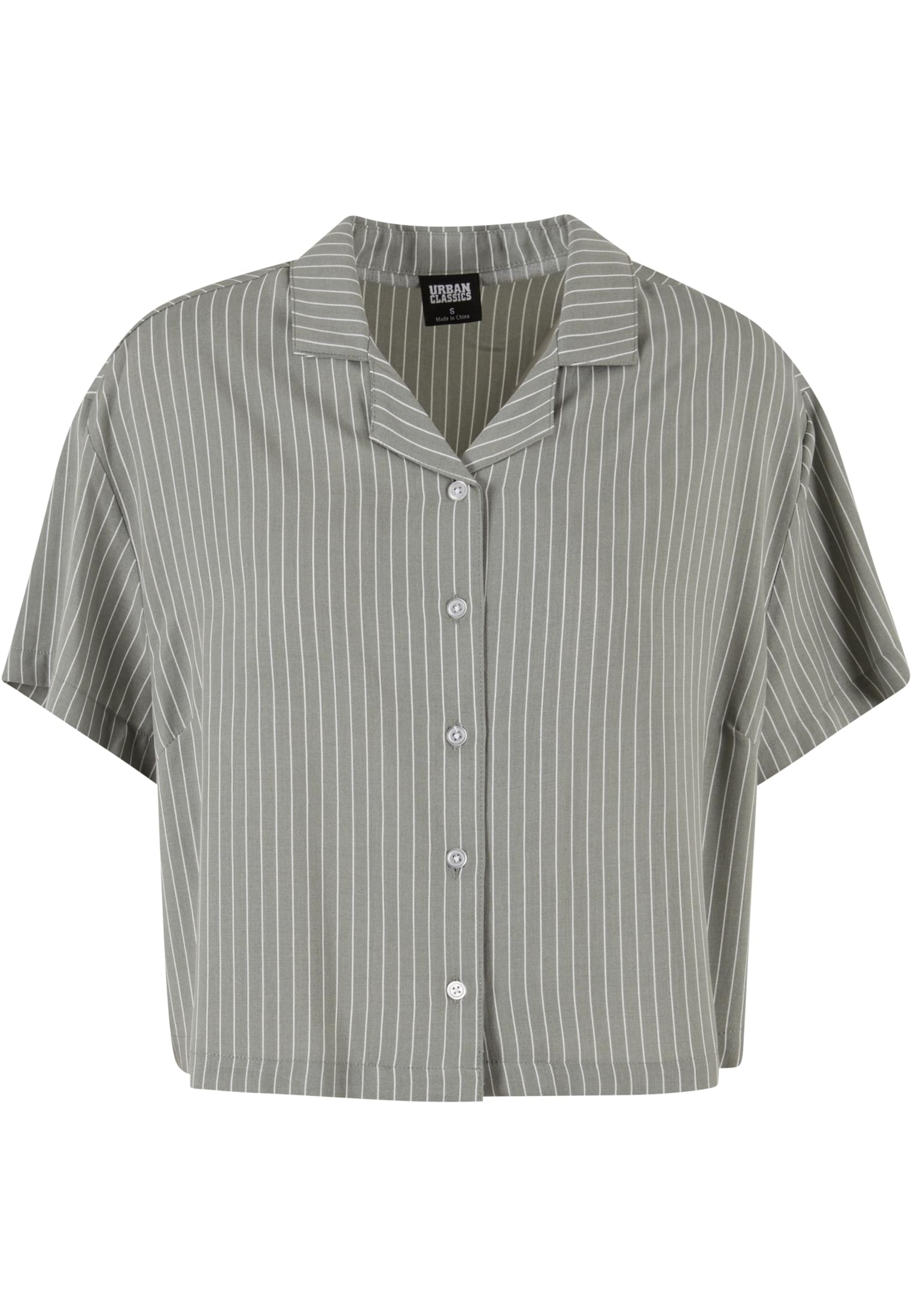 Ladies Viscose Resort Shirt paleolive/white 3XL - variant image 5