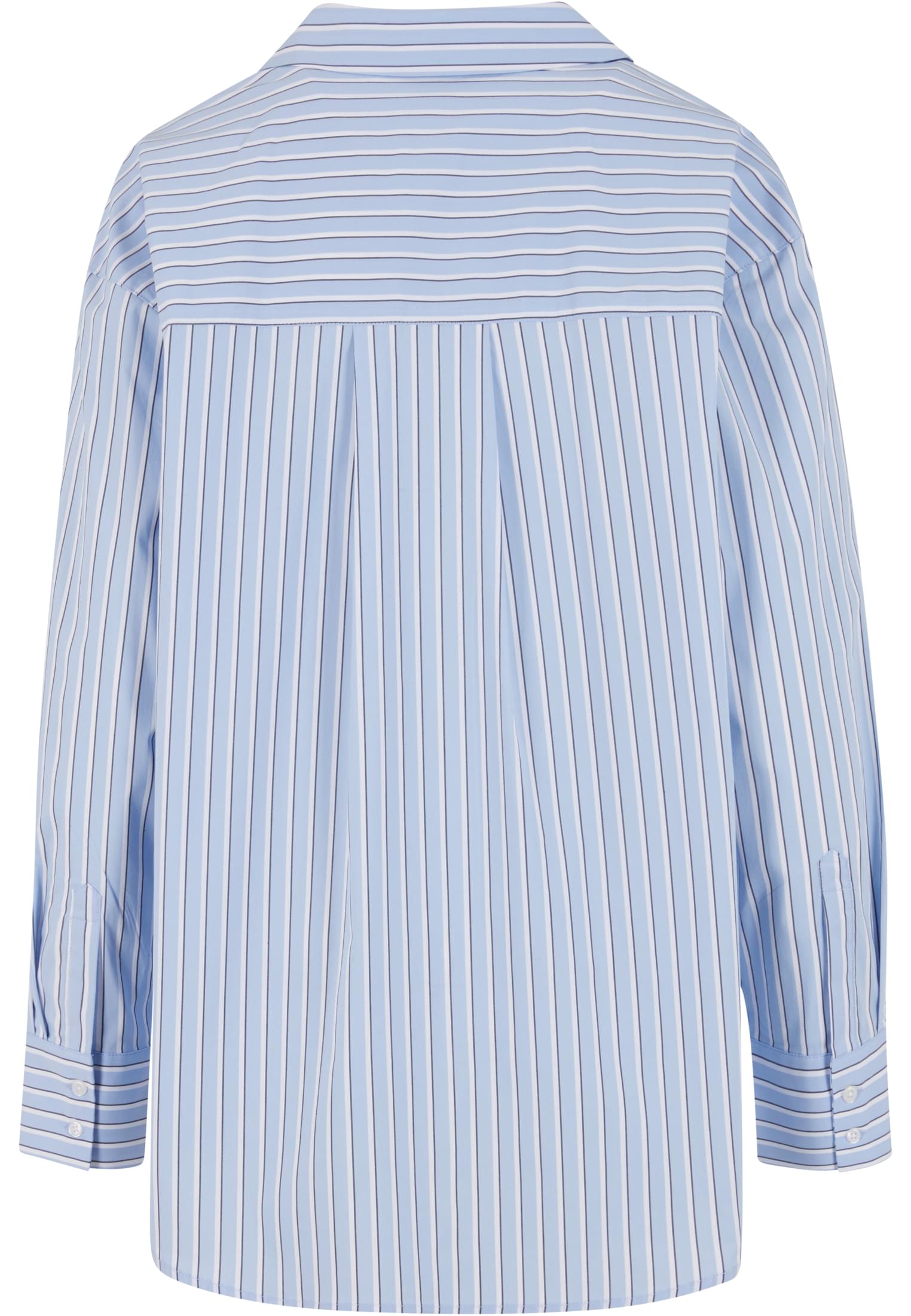 Ladies Oversized Striped Blouse powderblue/white 3XL - variant image 5