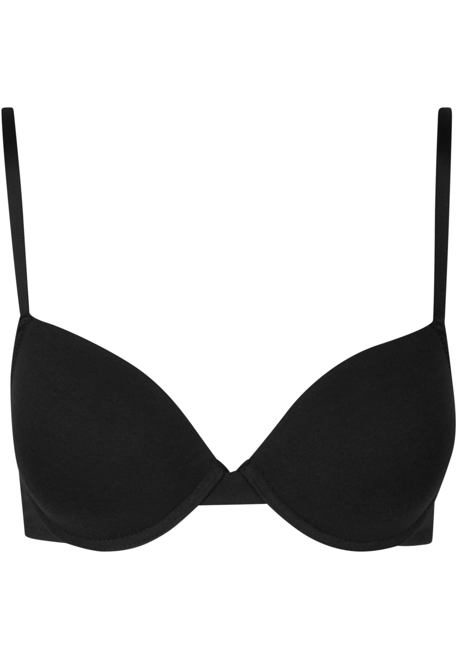 Ladies Basic Cotton Bra 2-Pack black+heathergrey 80C - variant image 2