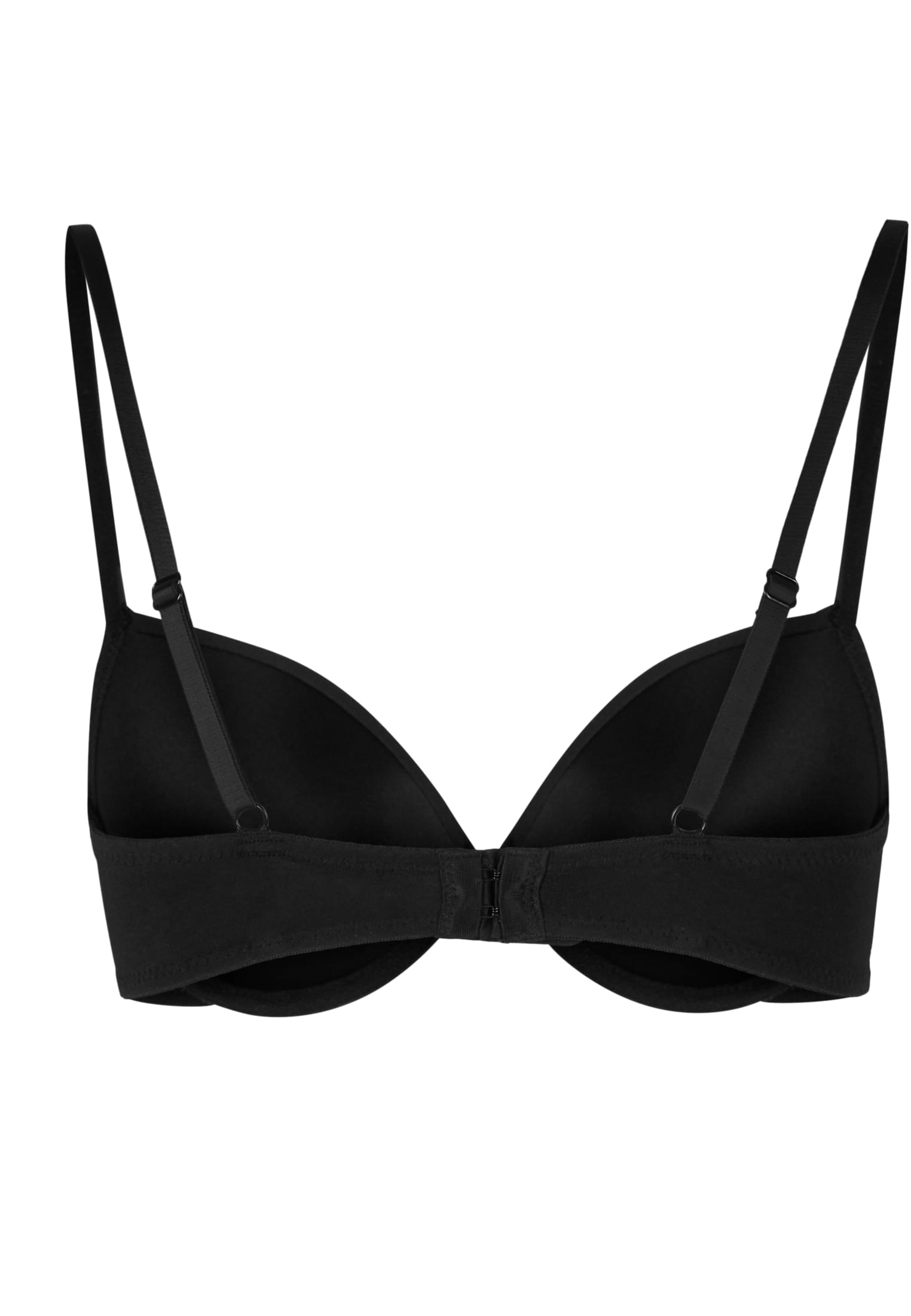 Ladies Basic Cotton Bra 2-Pack black+heathergrey 80C - variant image 5