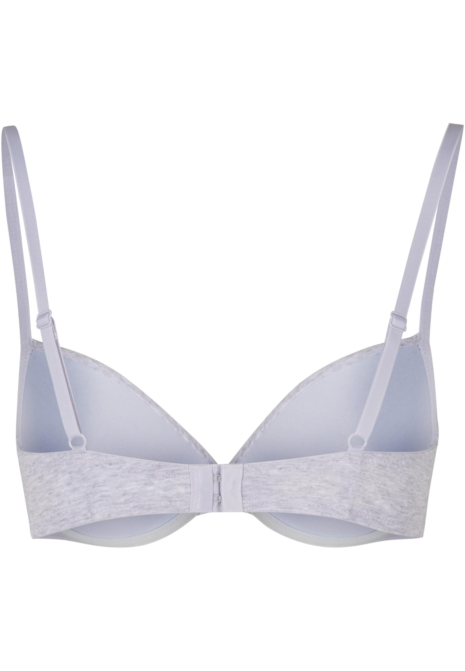 Ladies Basic Cotton Bra 2-Pack black+heathergrey 80C - variant image 3