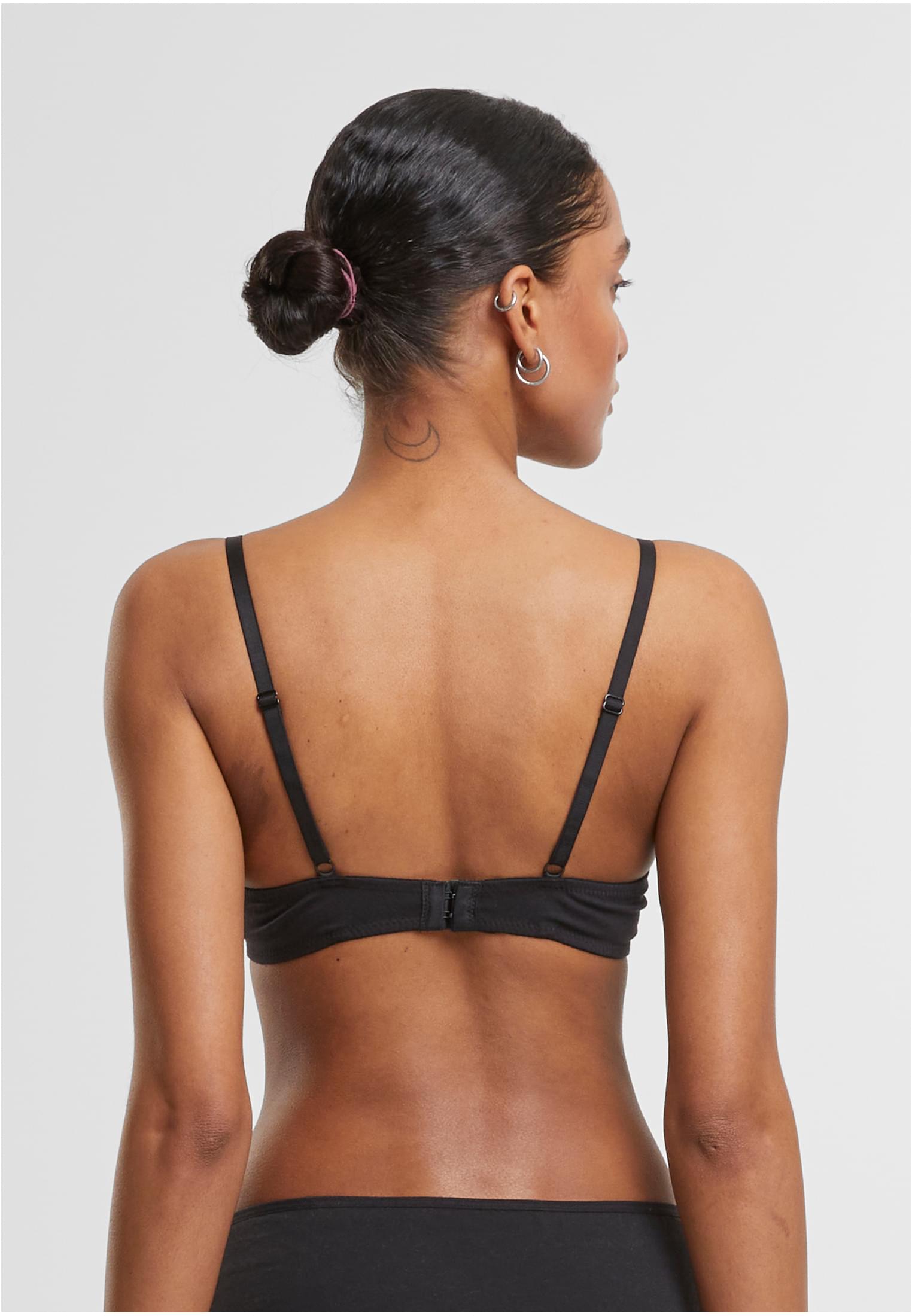 Ladies Basic Cotton Bra 2-Pack black+black 70A - variant image 2