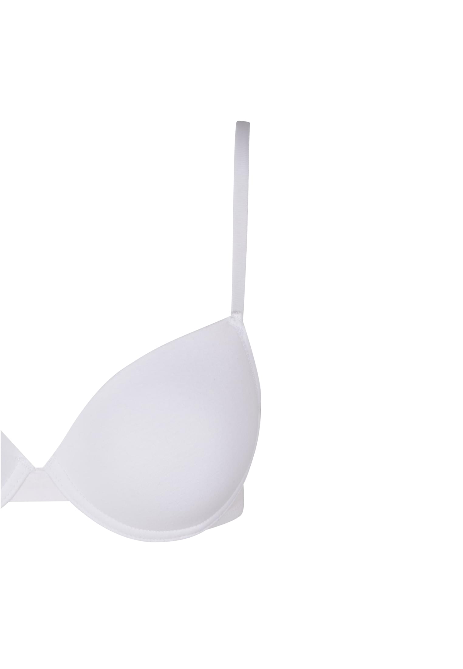 Ladies Basic Cotton Bra 2-Pack white+heathergrey 70A - variant image 8