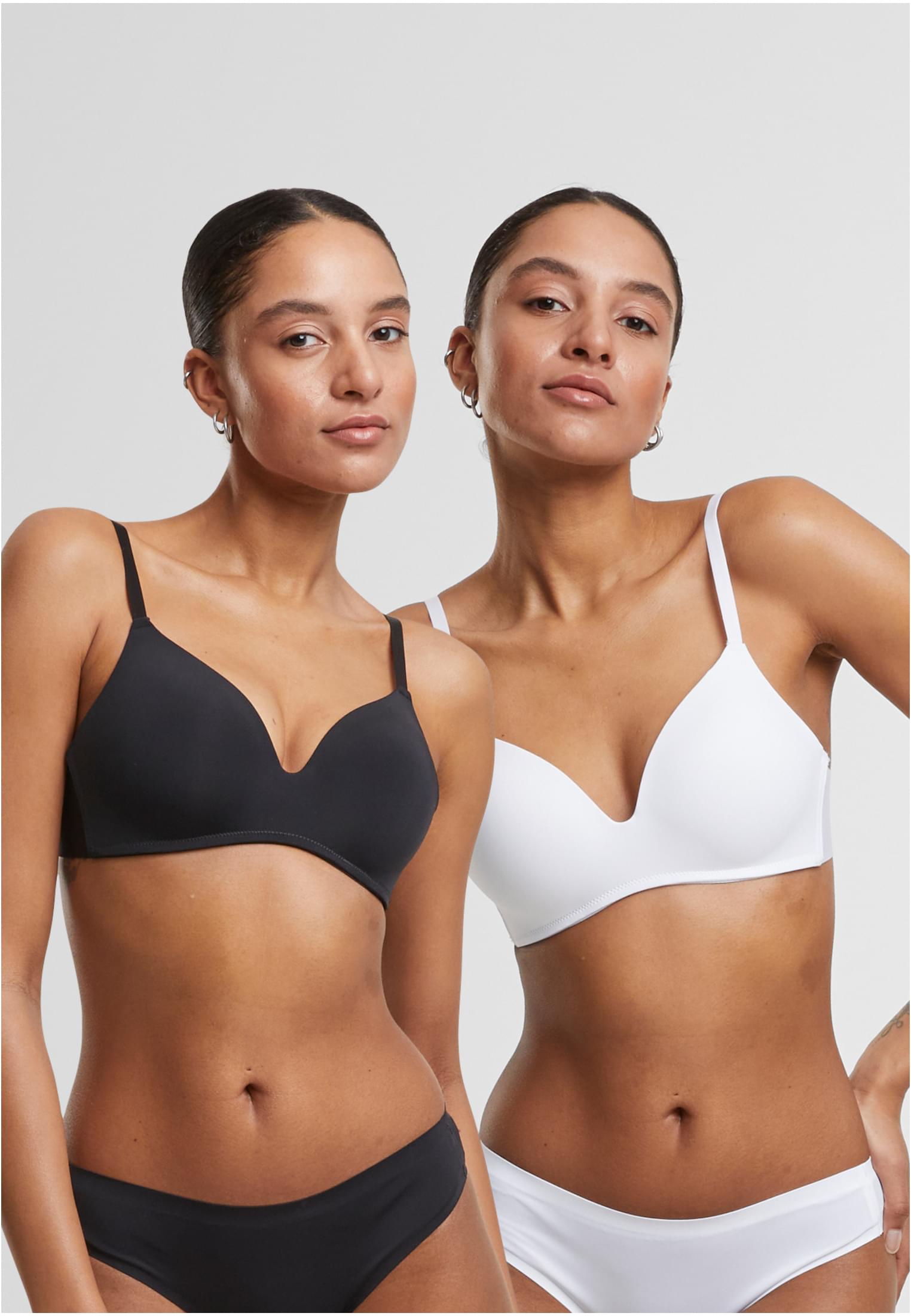 Ladies Basic padded Bra 2-Pack black+white 70A - alternate variant 1