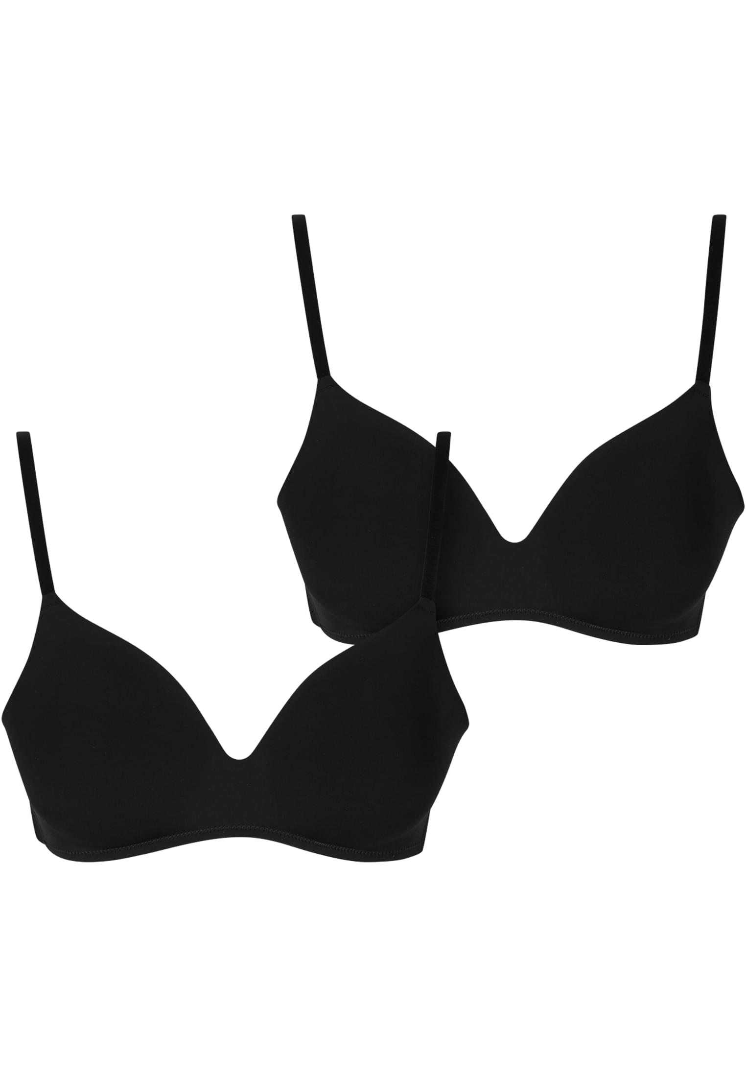Ladies Basic padded Bra 2-Pack black+black 70A - variant image 4