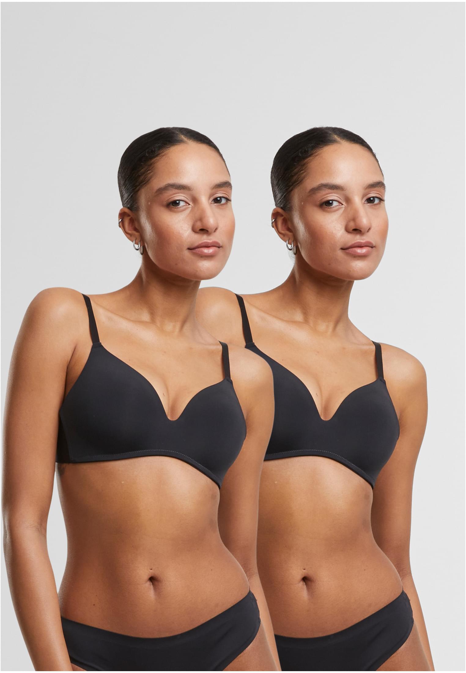 Ladies Basic padded Bra 2-Pack black+black 70A - alternate variant 3