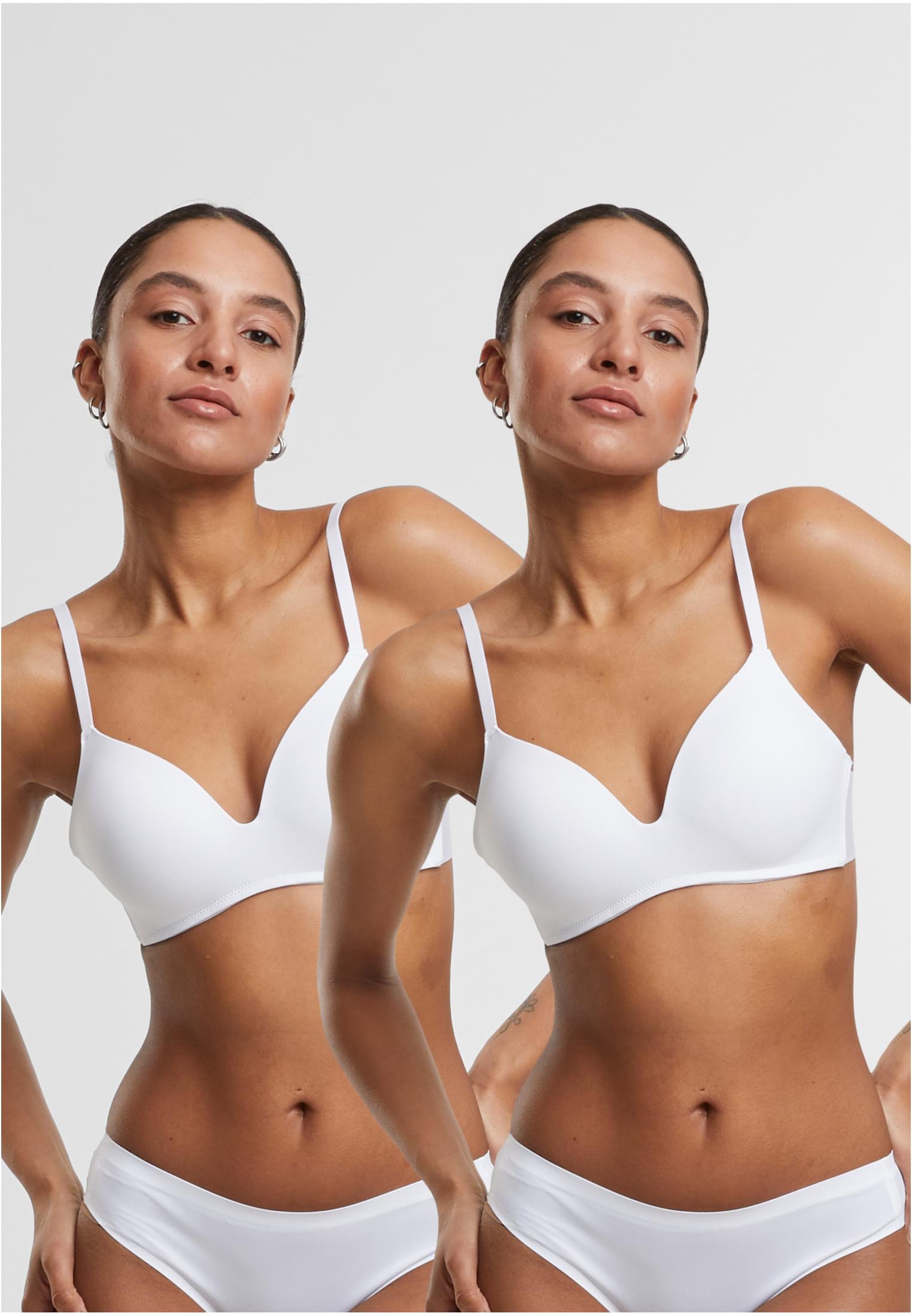Ladies Basic padded Bra 2-Pack white+white 70A - alternate variant 2