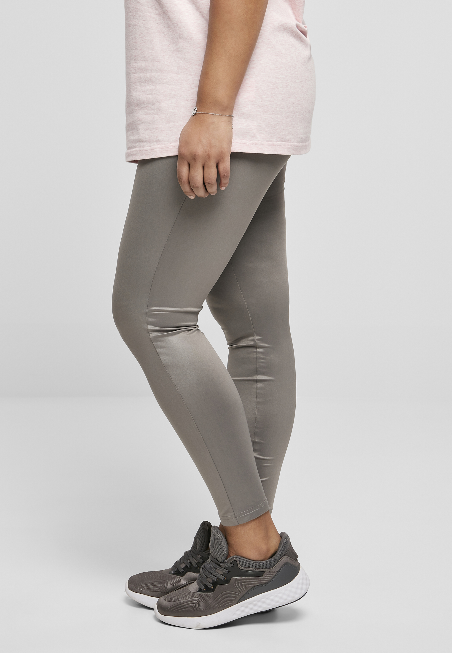 Ladies Synthetic Leather Leggings asphalt 3XL - variant image 1