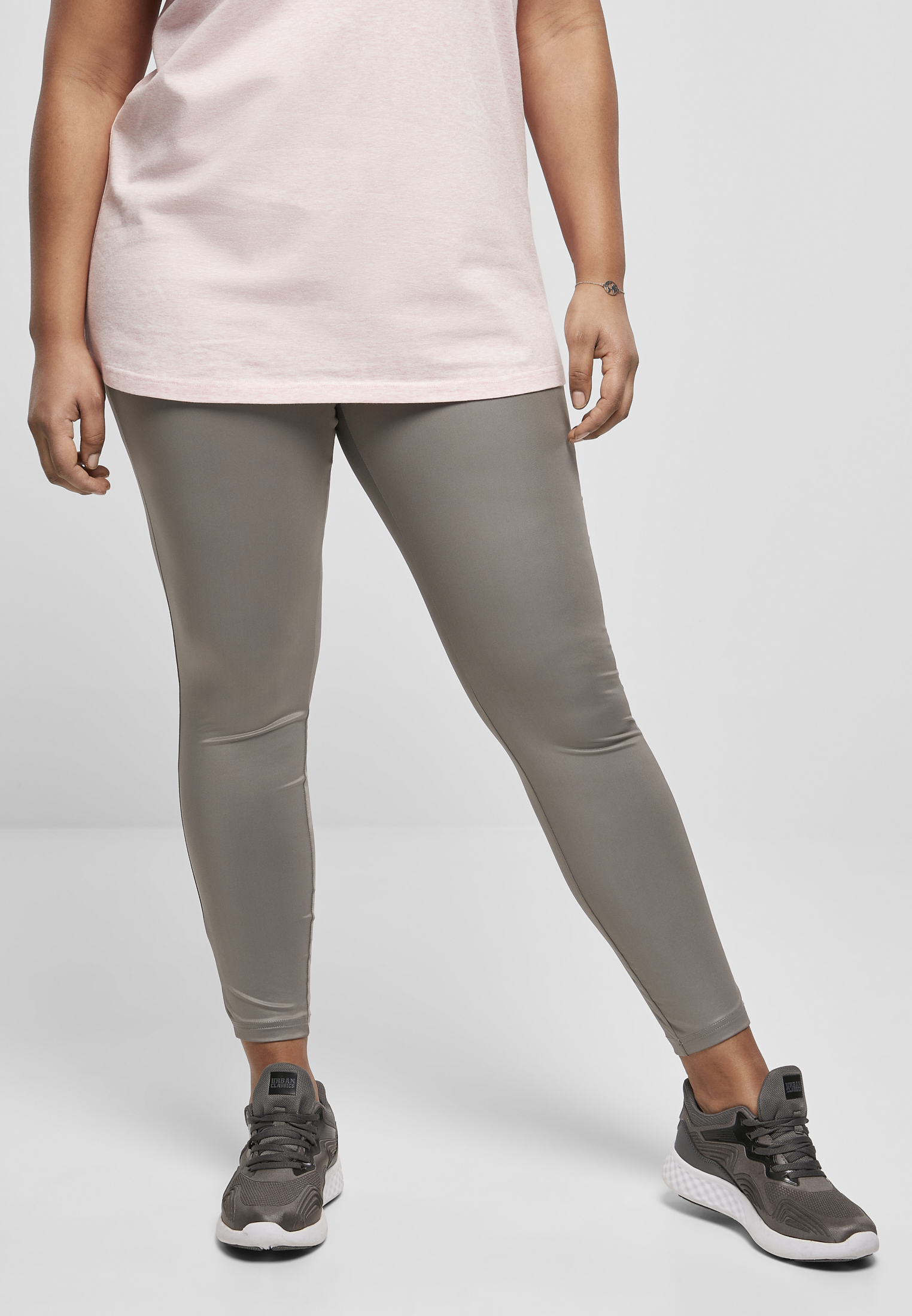 Ladies Synthetic Leather Leggings asphalt 3XL - alternate variant 2