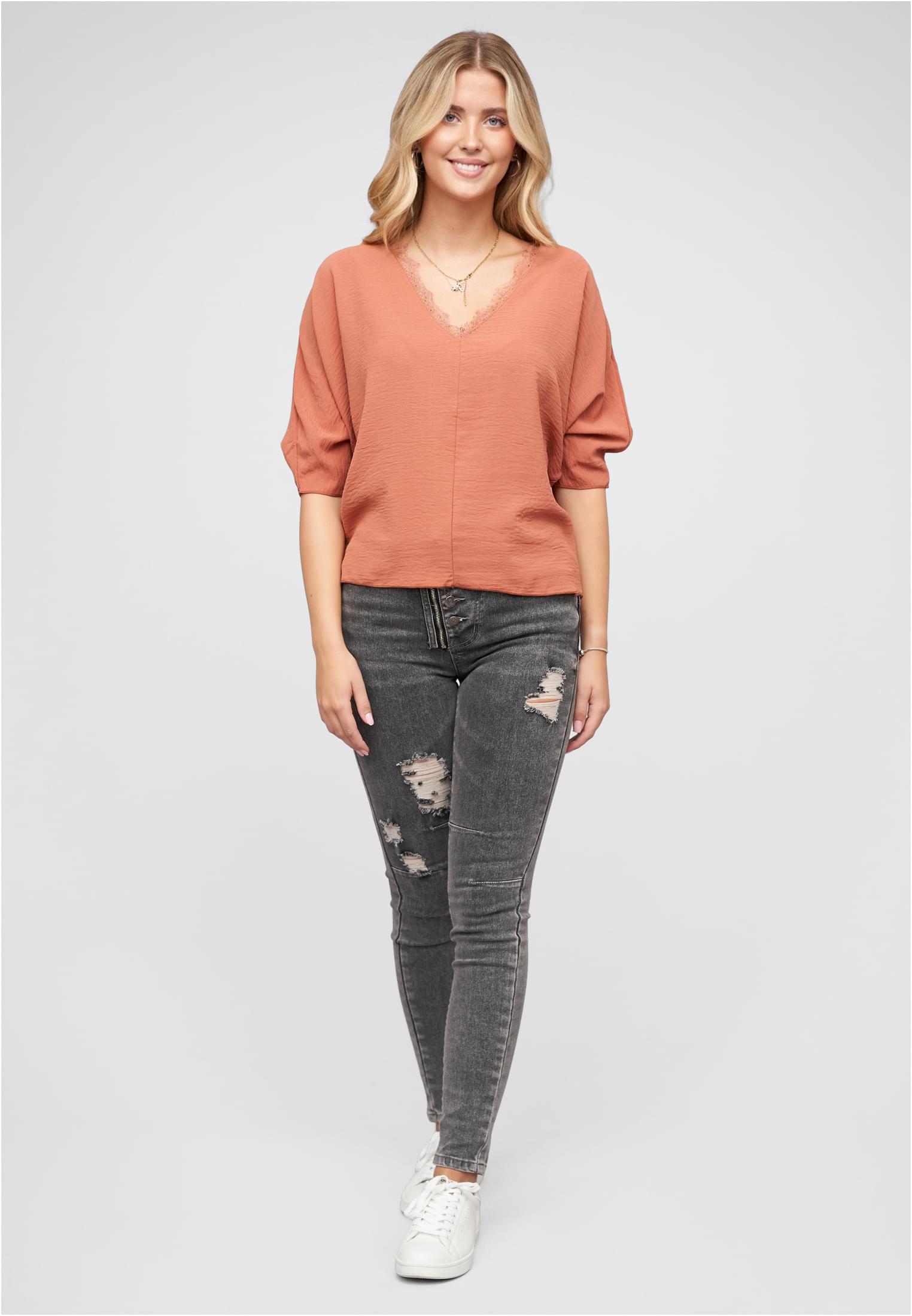 Cloud5ive V-Neck Bluse rose L - variant image 4