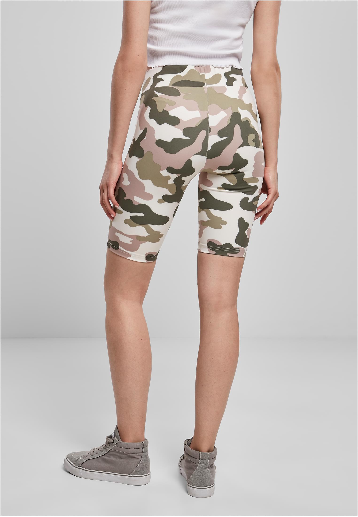 Ladies High Waist Camo Tech Cycle Shorts duskrose camo 3XL - variant image 2
