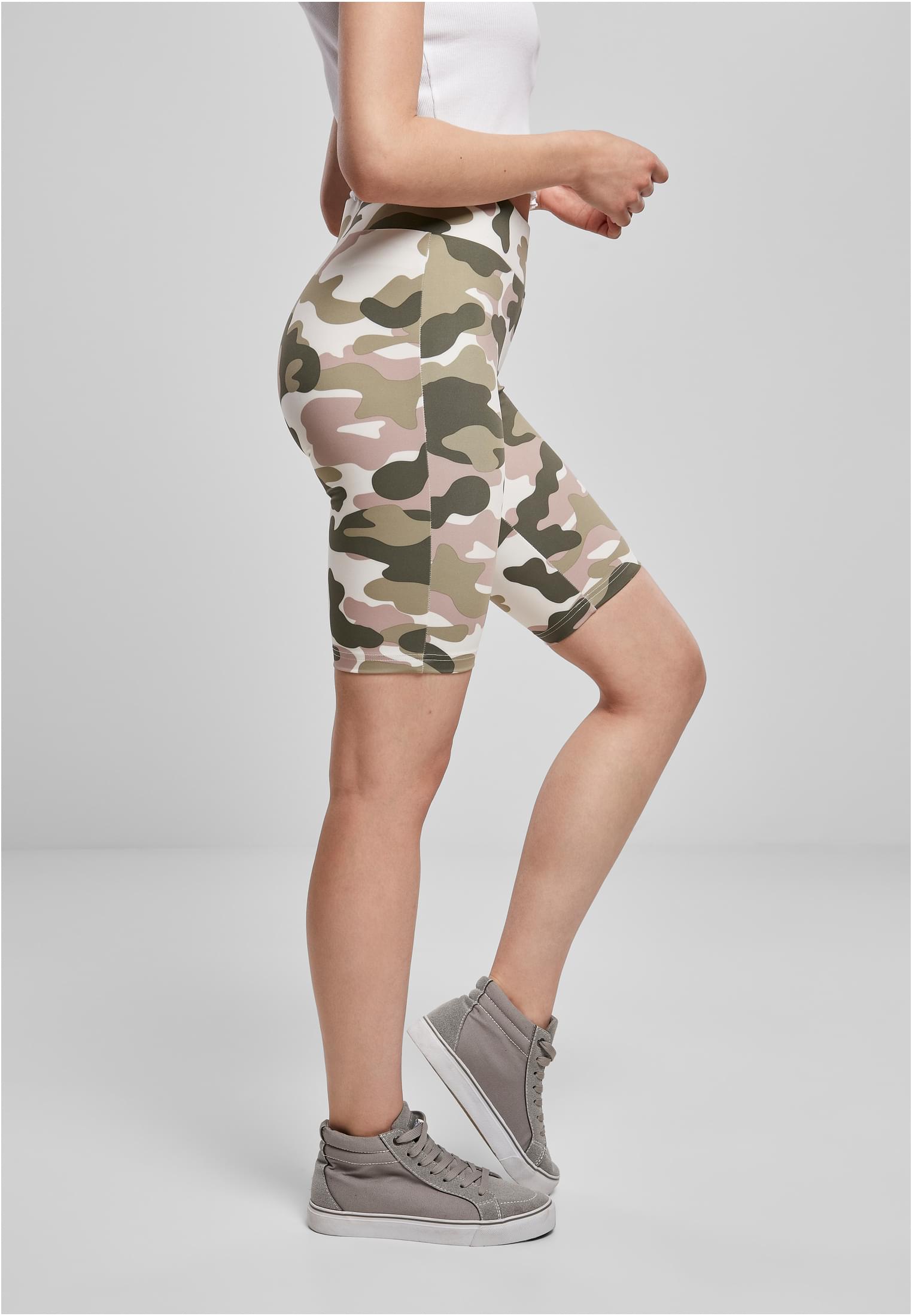 Ladies High Waist Camo Tech Cycle Shorts duskrose camo 3XL - variant image 3