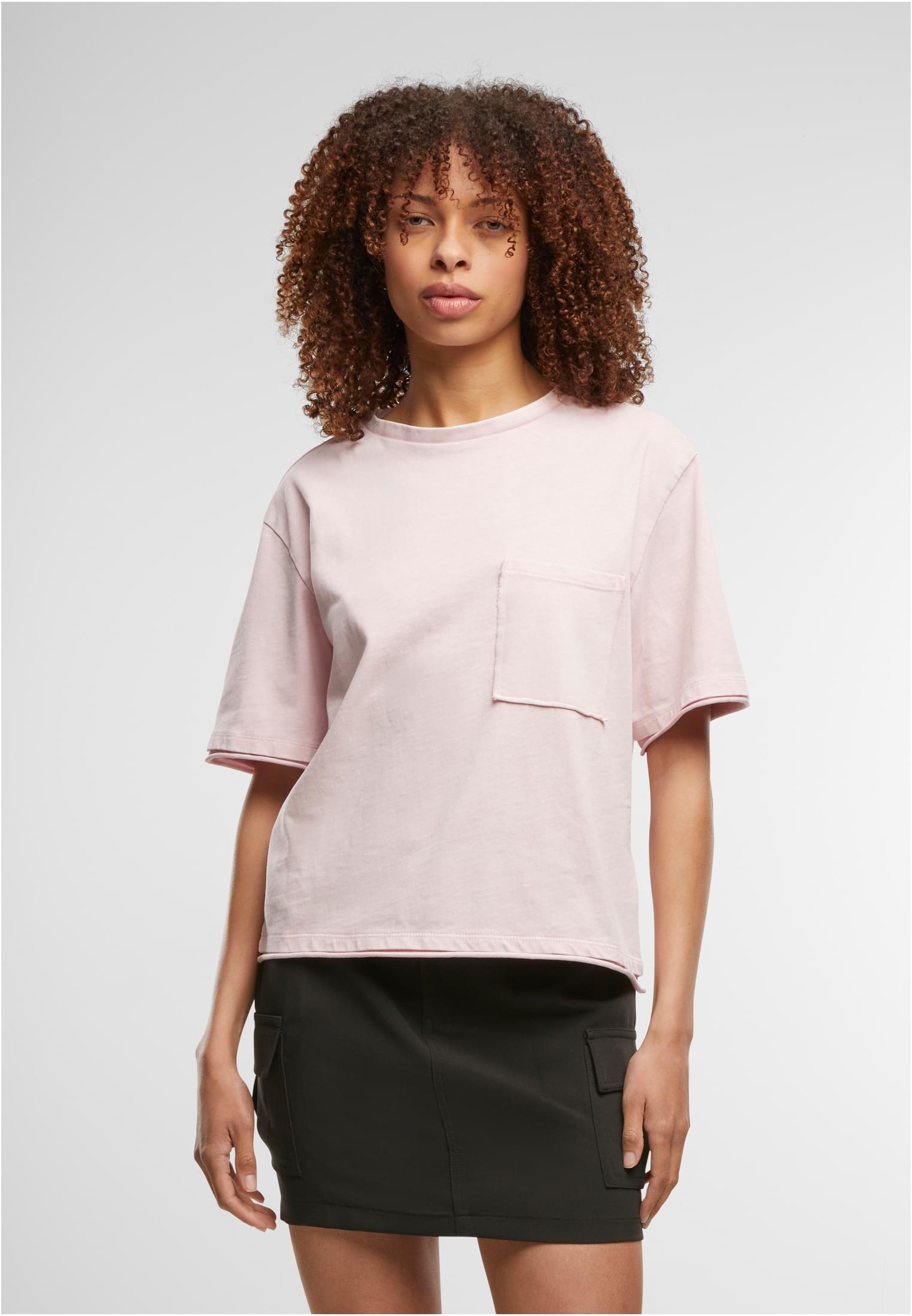 Ladies Washed Jersey Boxy Shirt blushedrose 3XL - alternate variant 2