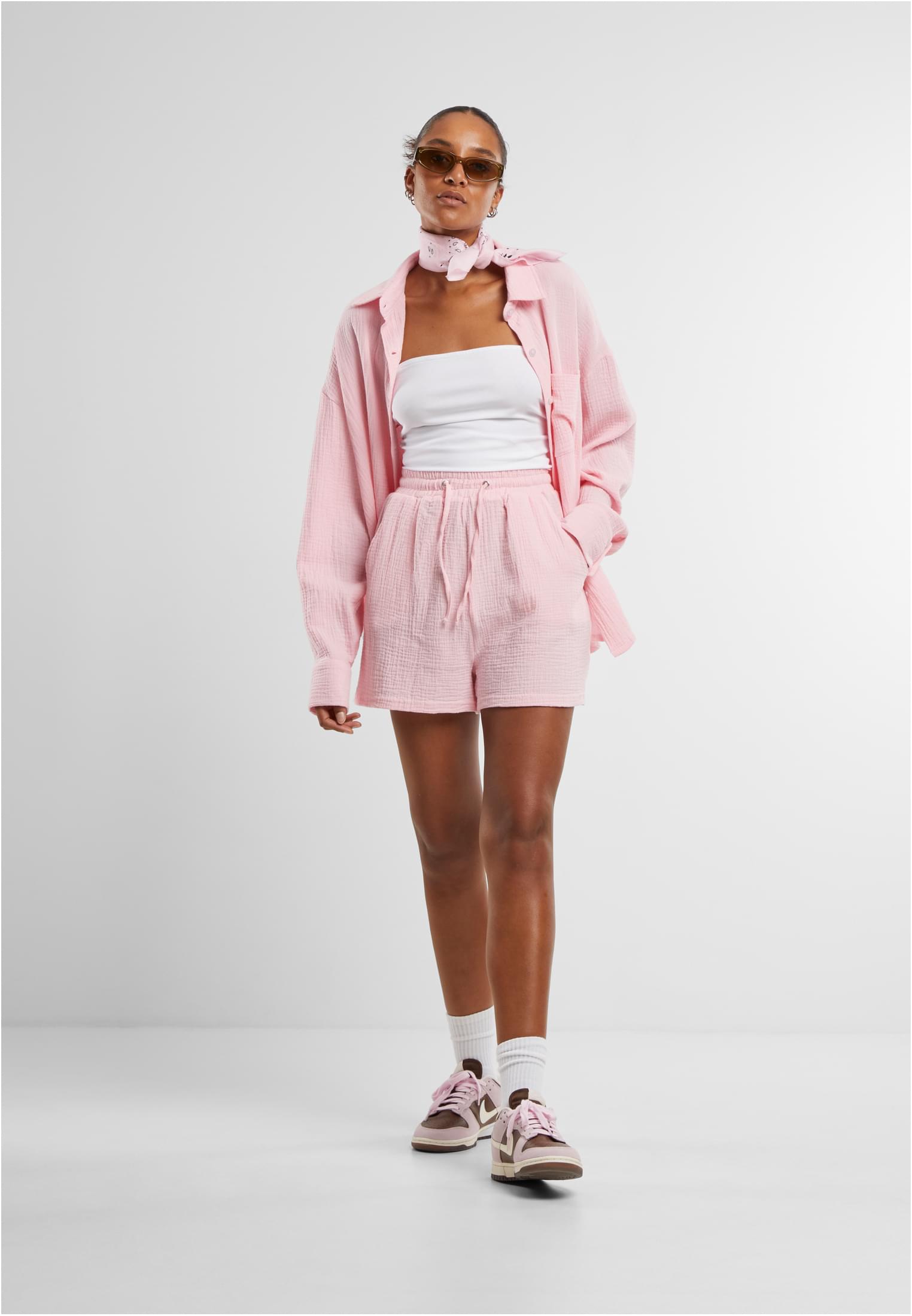 Ladies Oversized Musselin Blouse blushedrose 3XL - variant image 2
