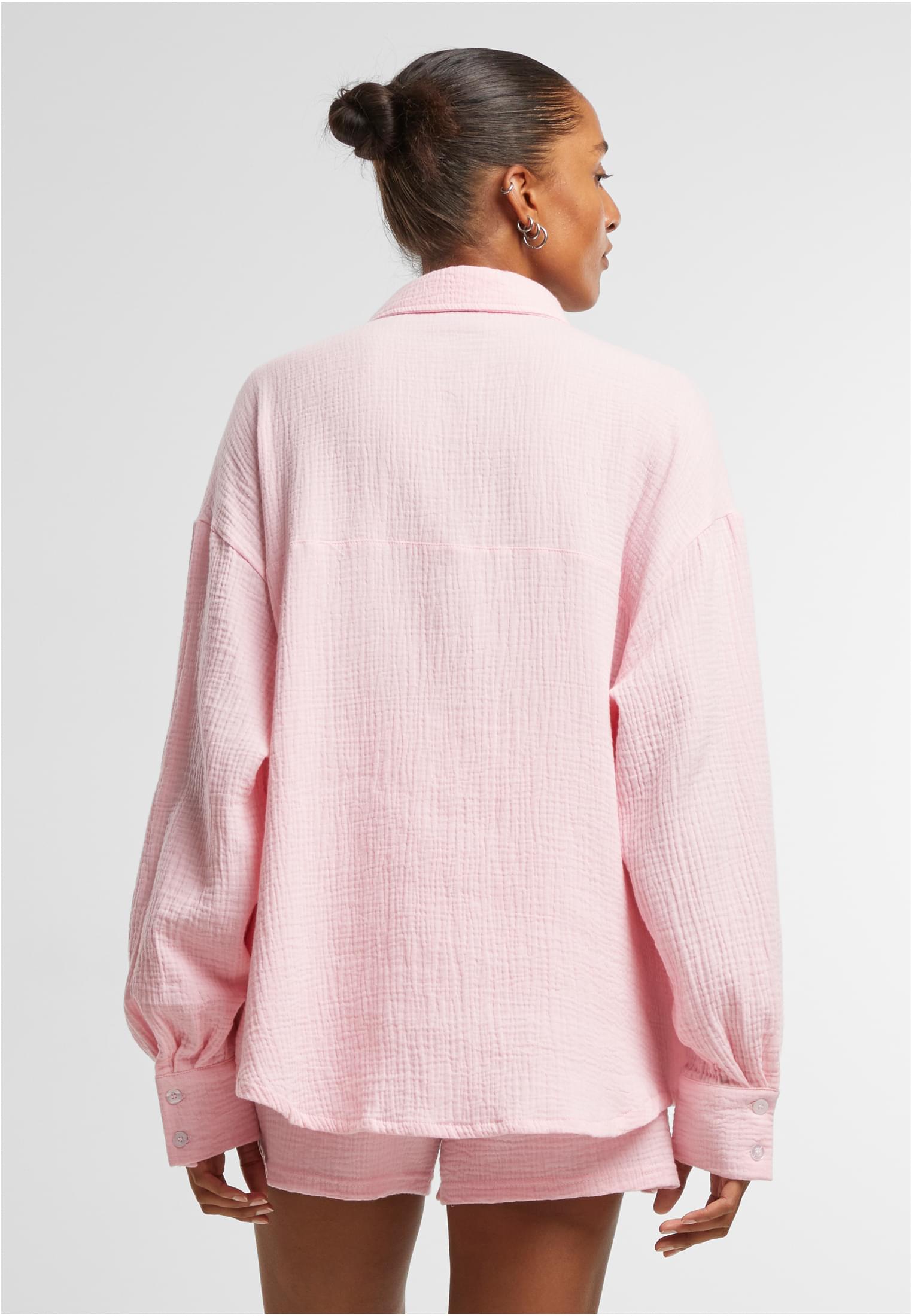 Ladies Oversized Musselin Blouse blushedrose 3XL - variant image 1