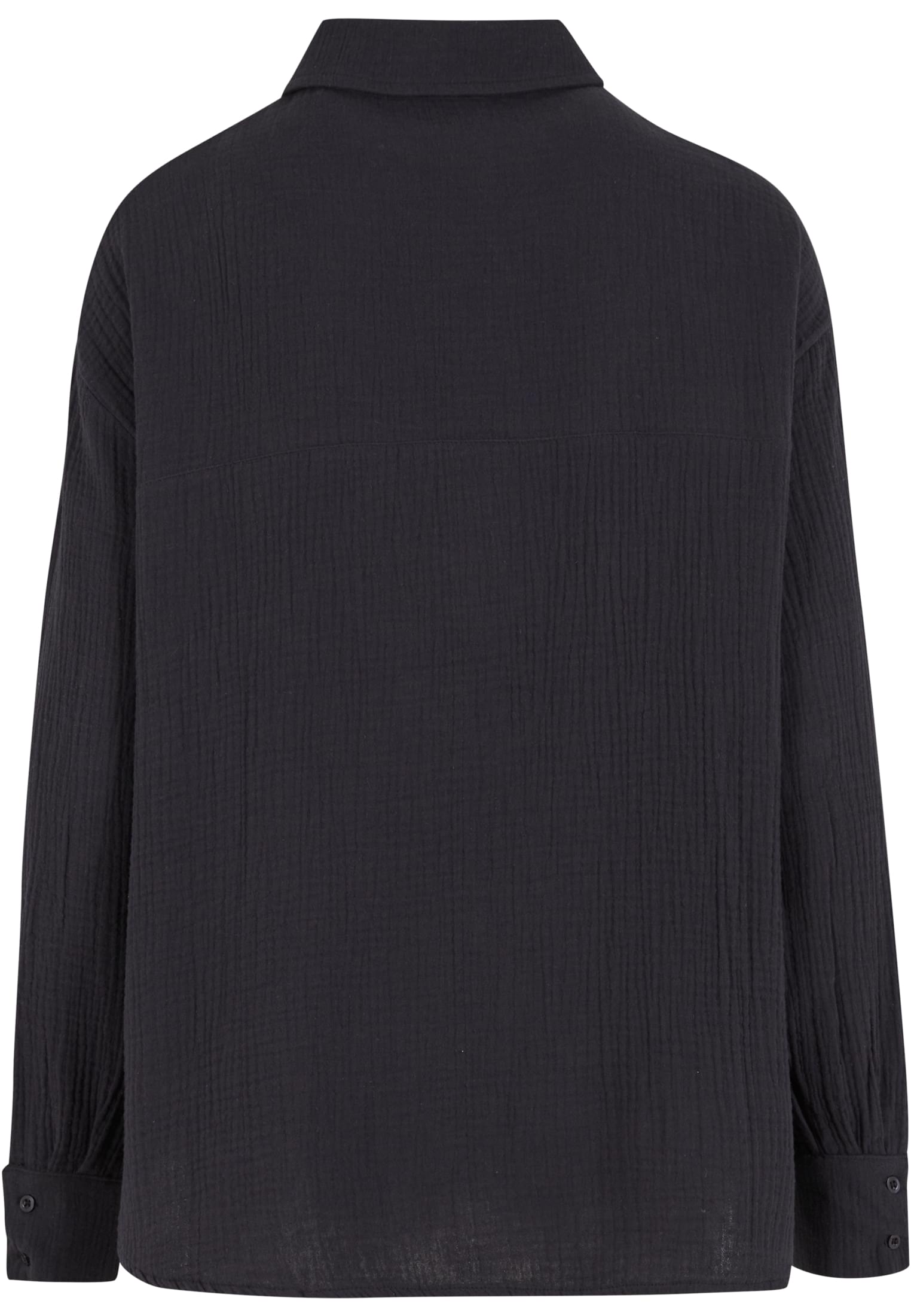 Ladies Oversized Musselin Blouse black 3XL - variant image 6