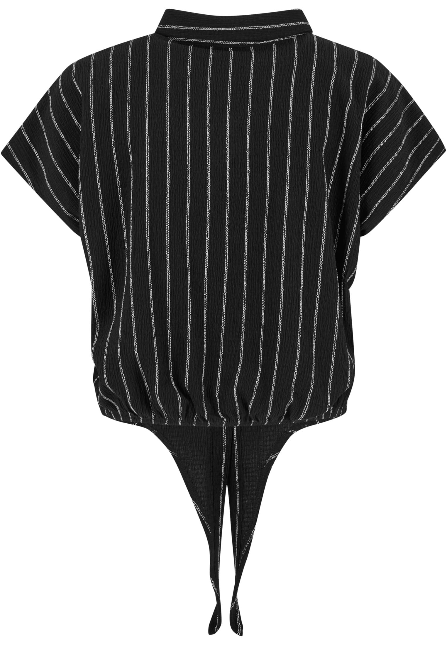 Blouses structurées rayées nouées femme 3XL noir/blanc cassé
 - variant image 4