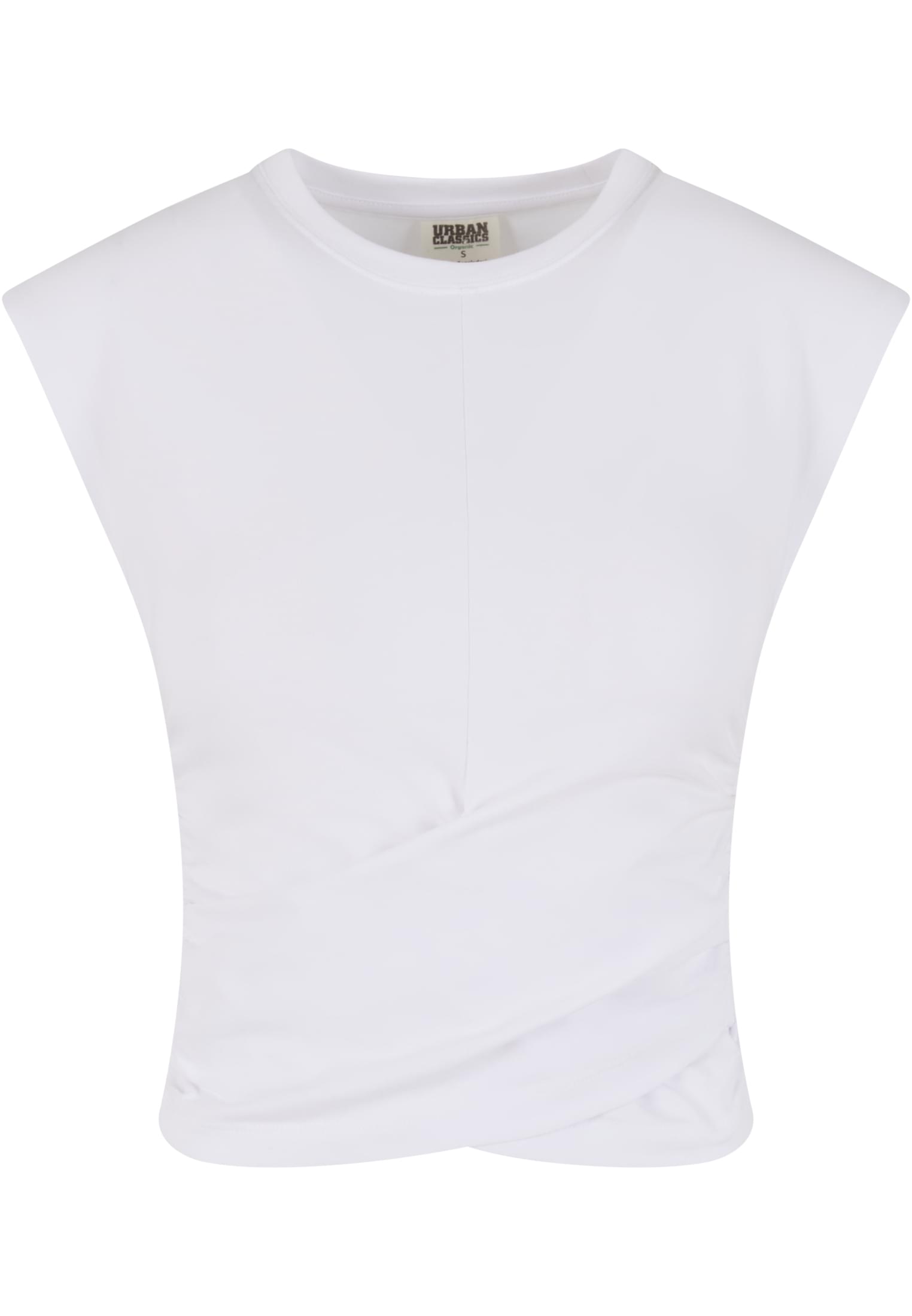 Femmes Top Court Enroulé Blanc 3XL
 - variant image 3